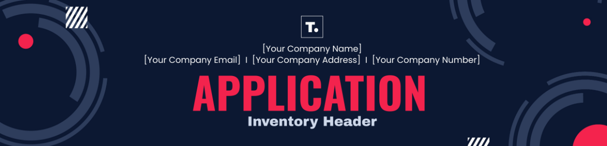 Application Inventory Header