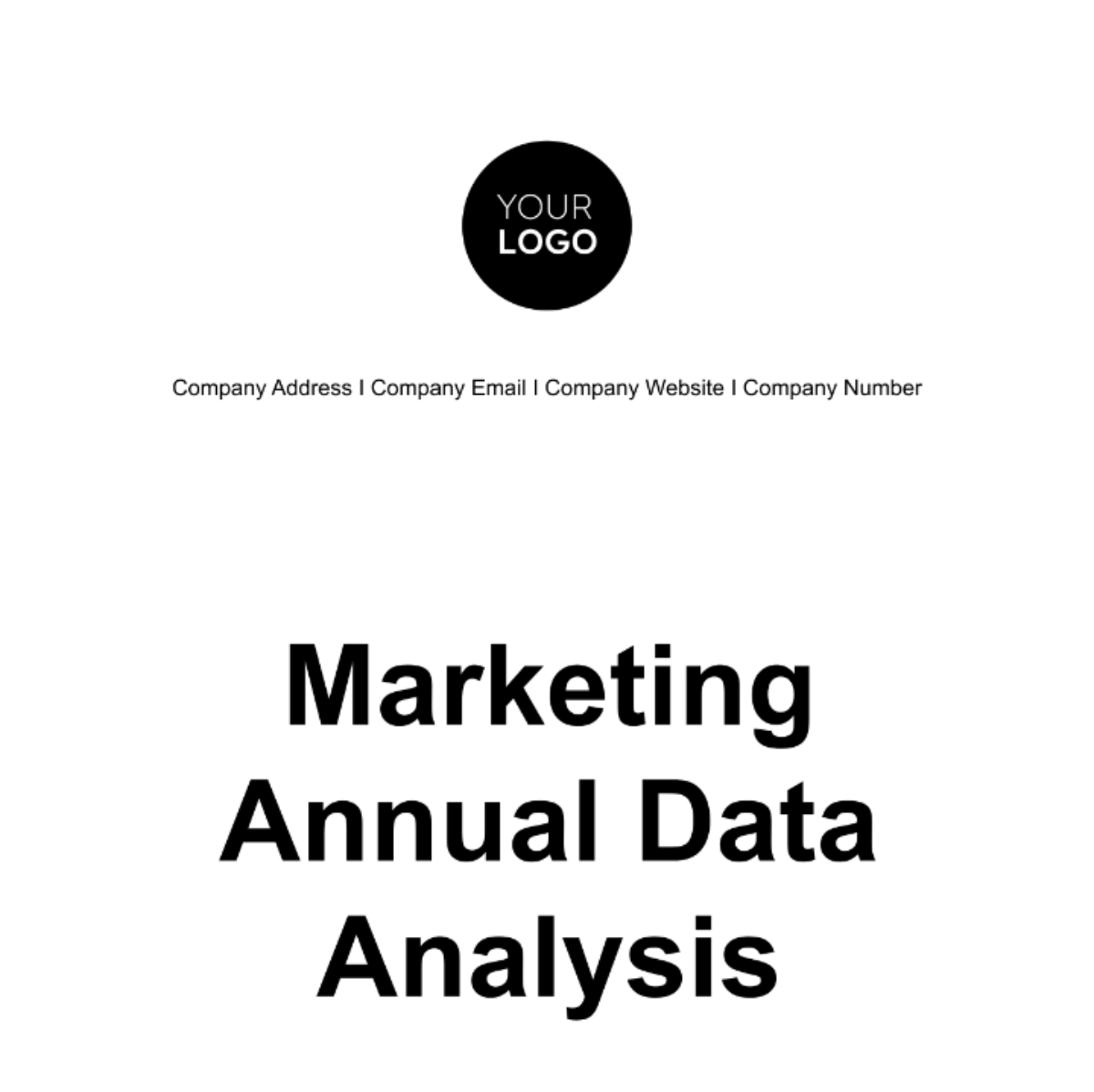 Marketing Annual Data Analysis Template