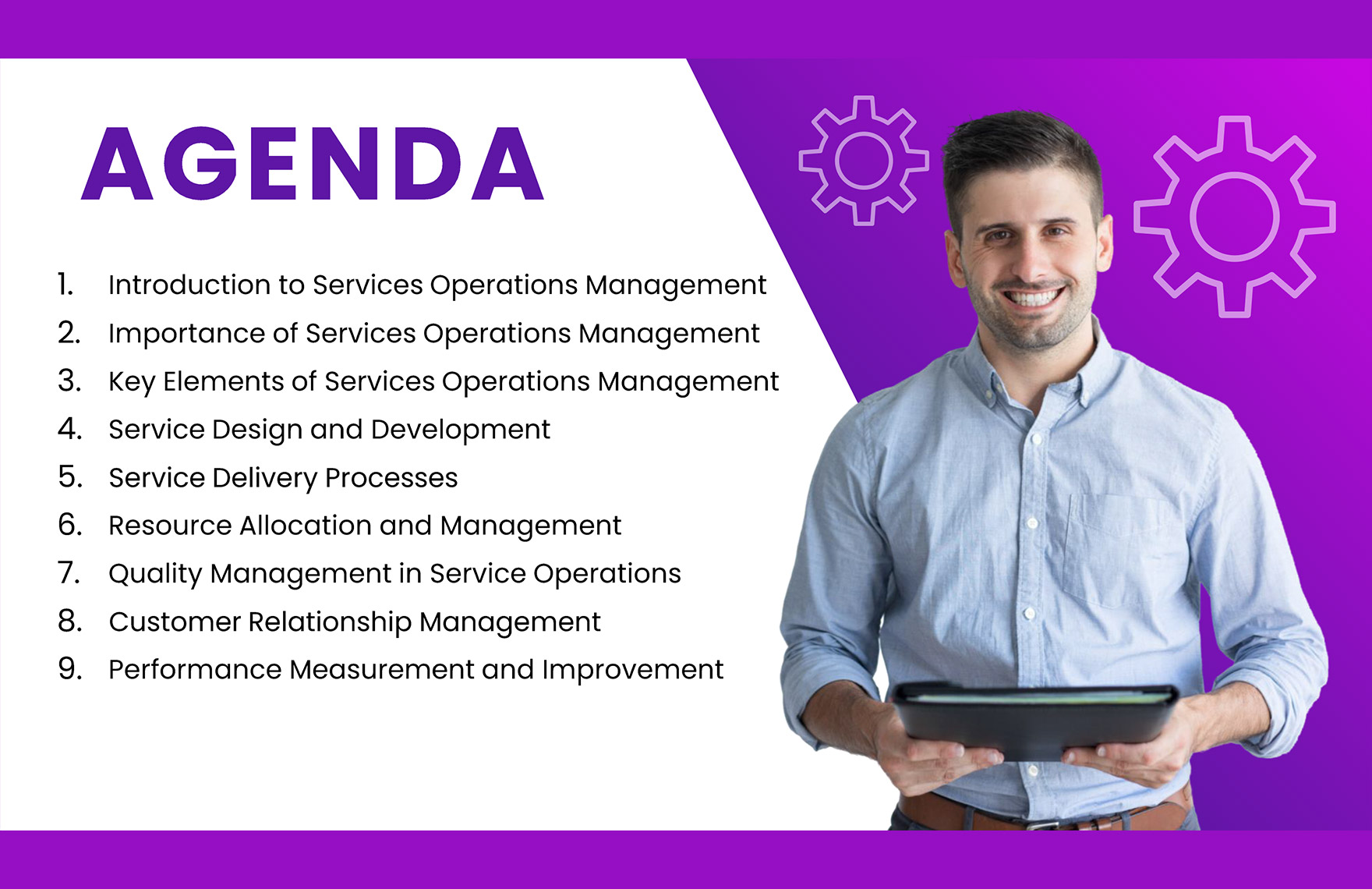 Services Operations Management PPT Template