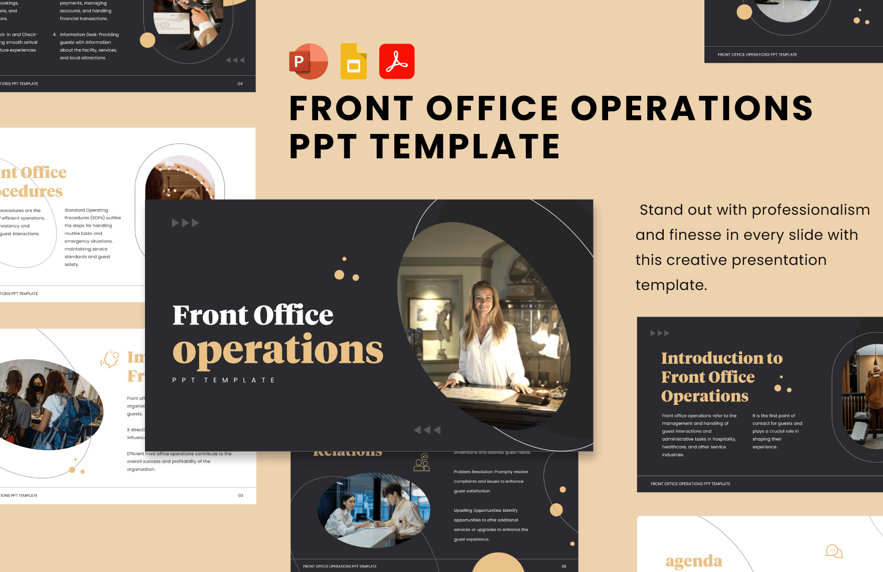 Front Office Operations PPT Template
