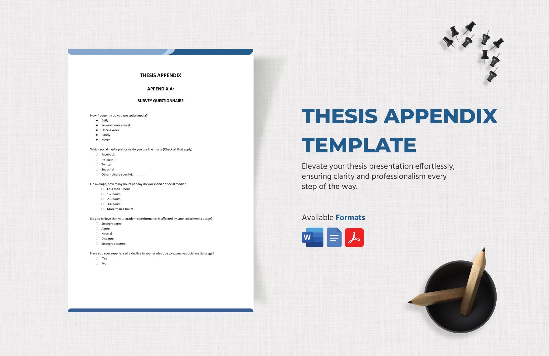 Thesis Appendix Template