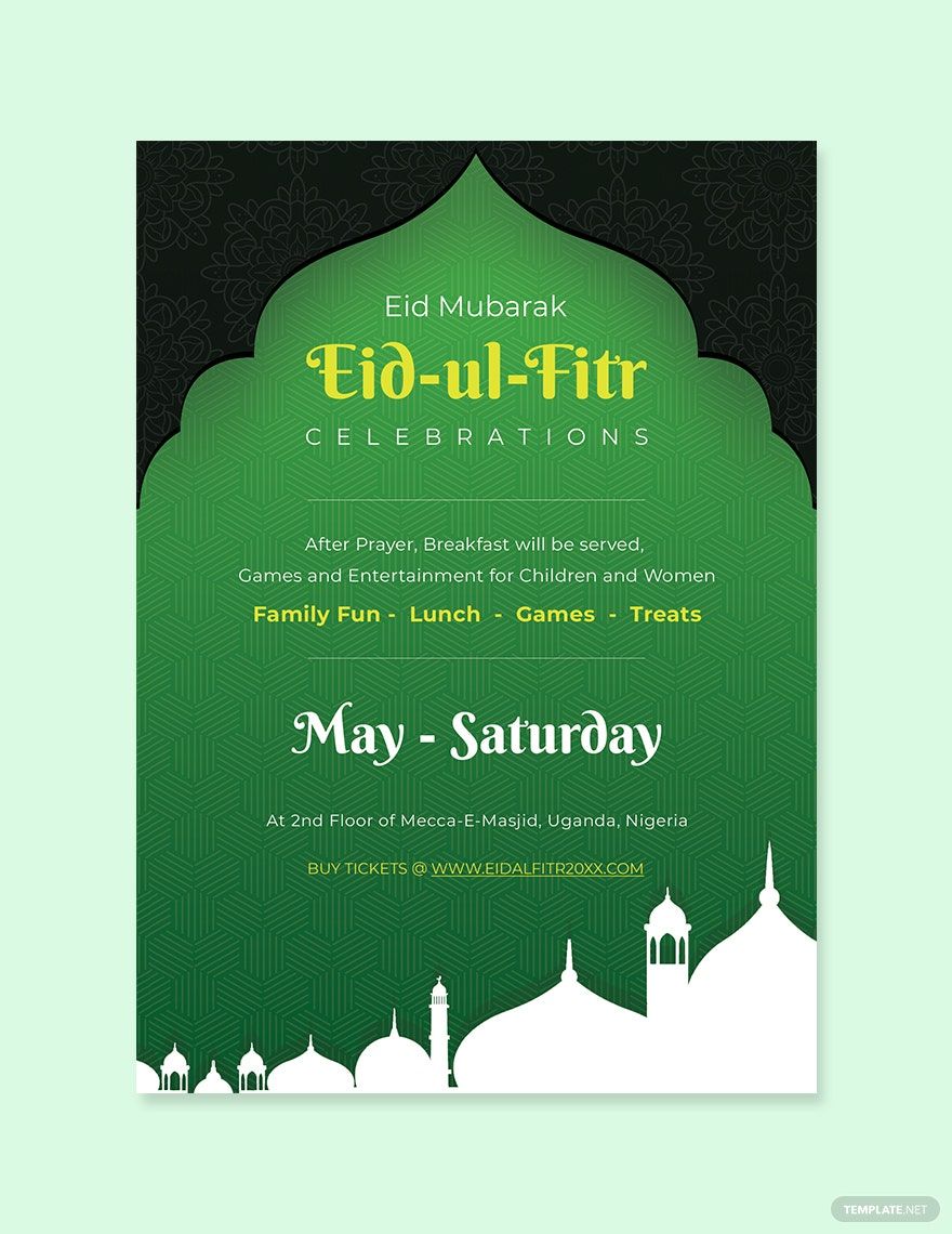 Eid ul Fitr Invitation Template