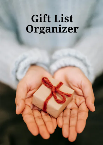 Free Gift List Organizer Template to Edit Online