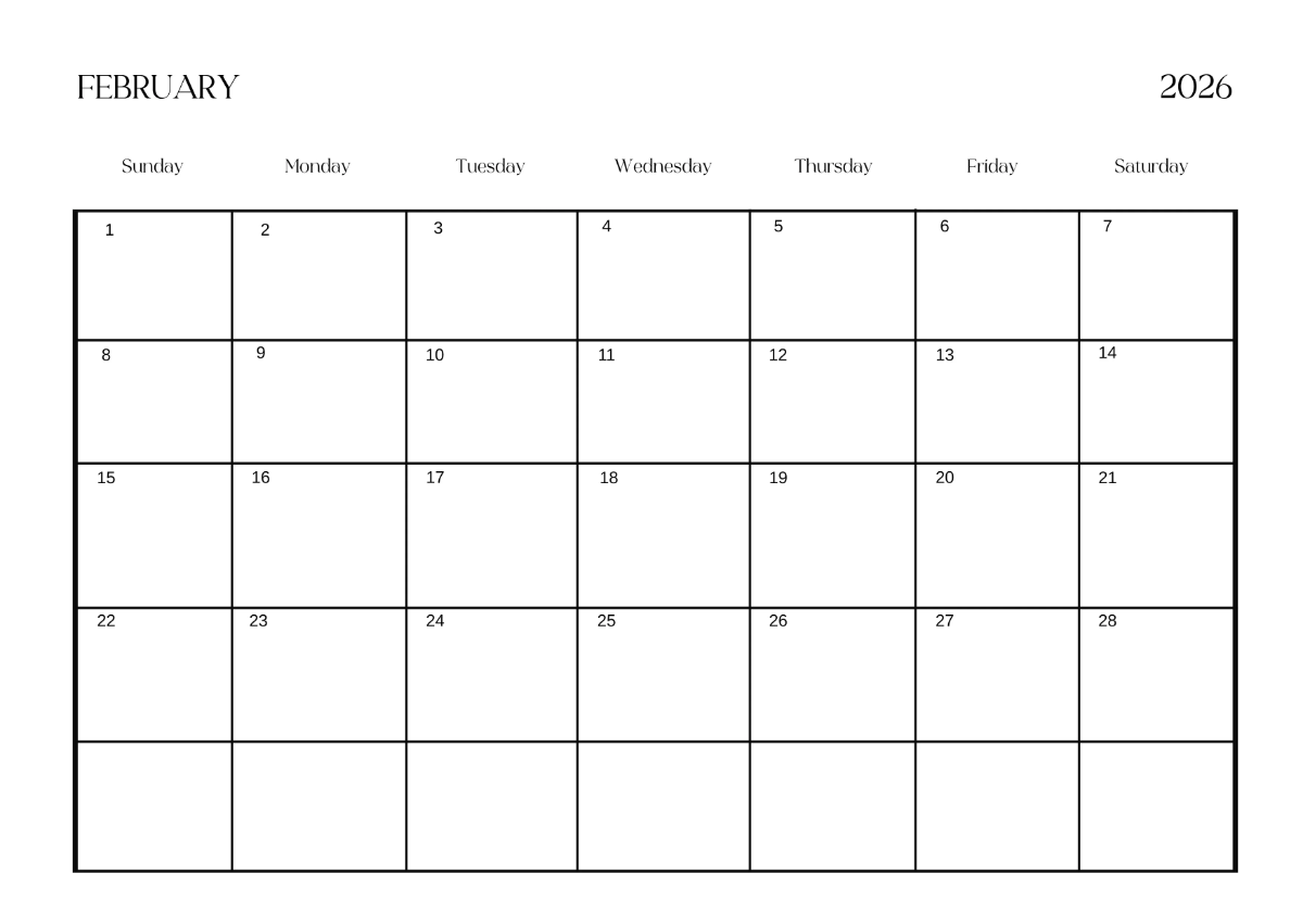 Free Creative Calendar Template to Edit Online
