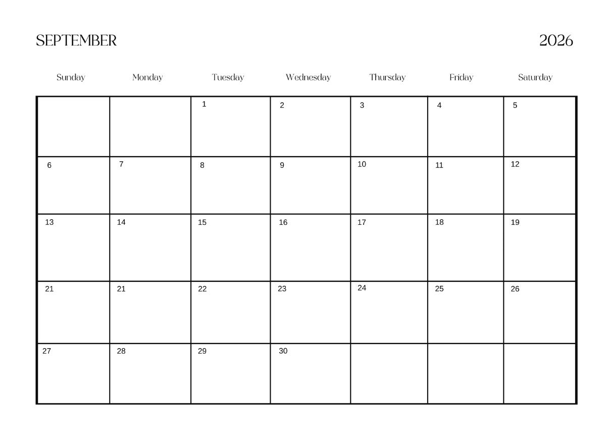 Free Creative Calendar Template to Edit Online