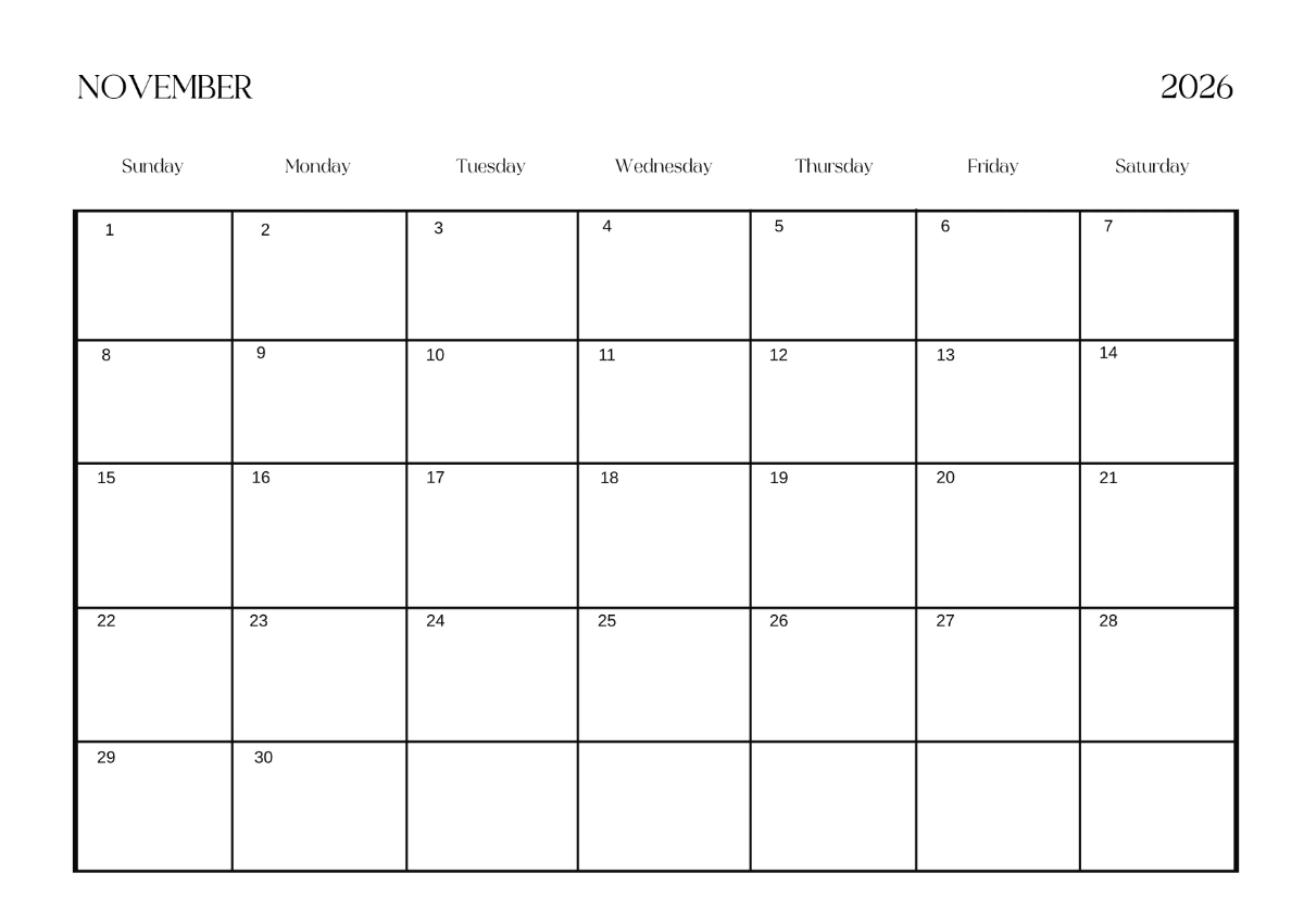 Free Creative Calendar Template to Edit Online