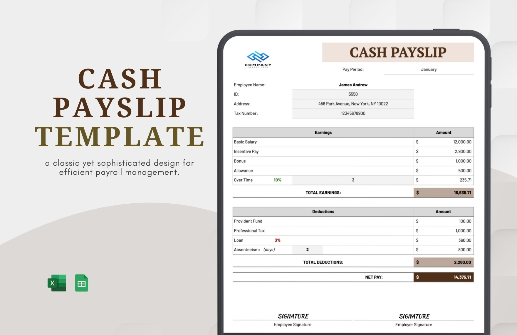 Cash Templates In Excel FREE Download Template