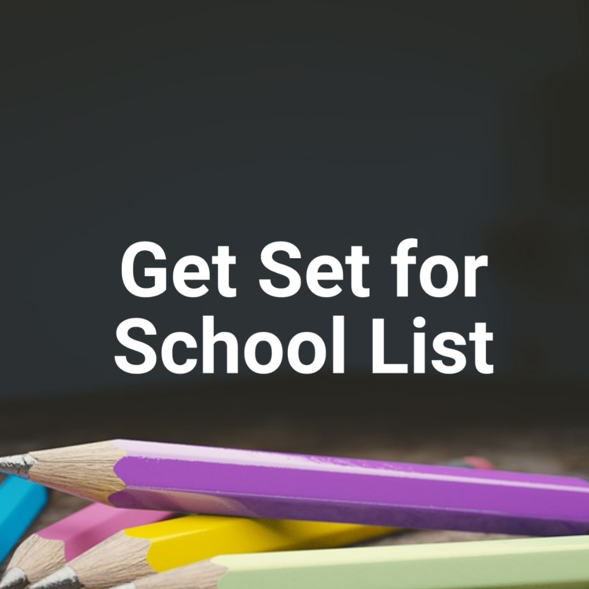 Back To School List Template