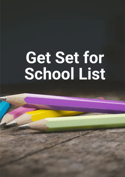 Free Back To School List Template to Edit Online