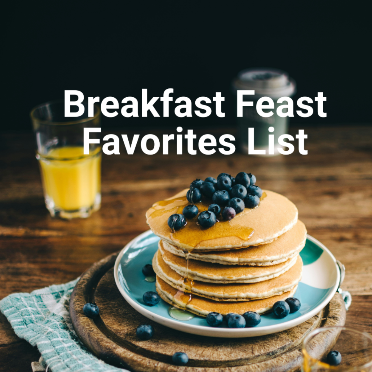 Breakfast Food List Template