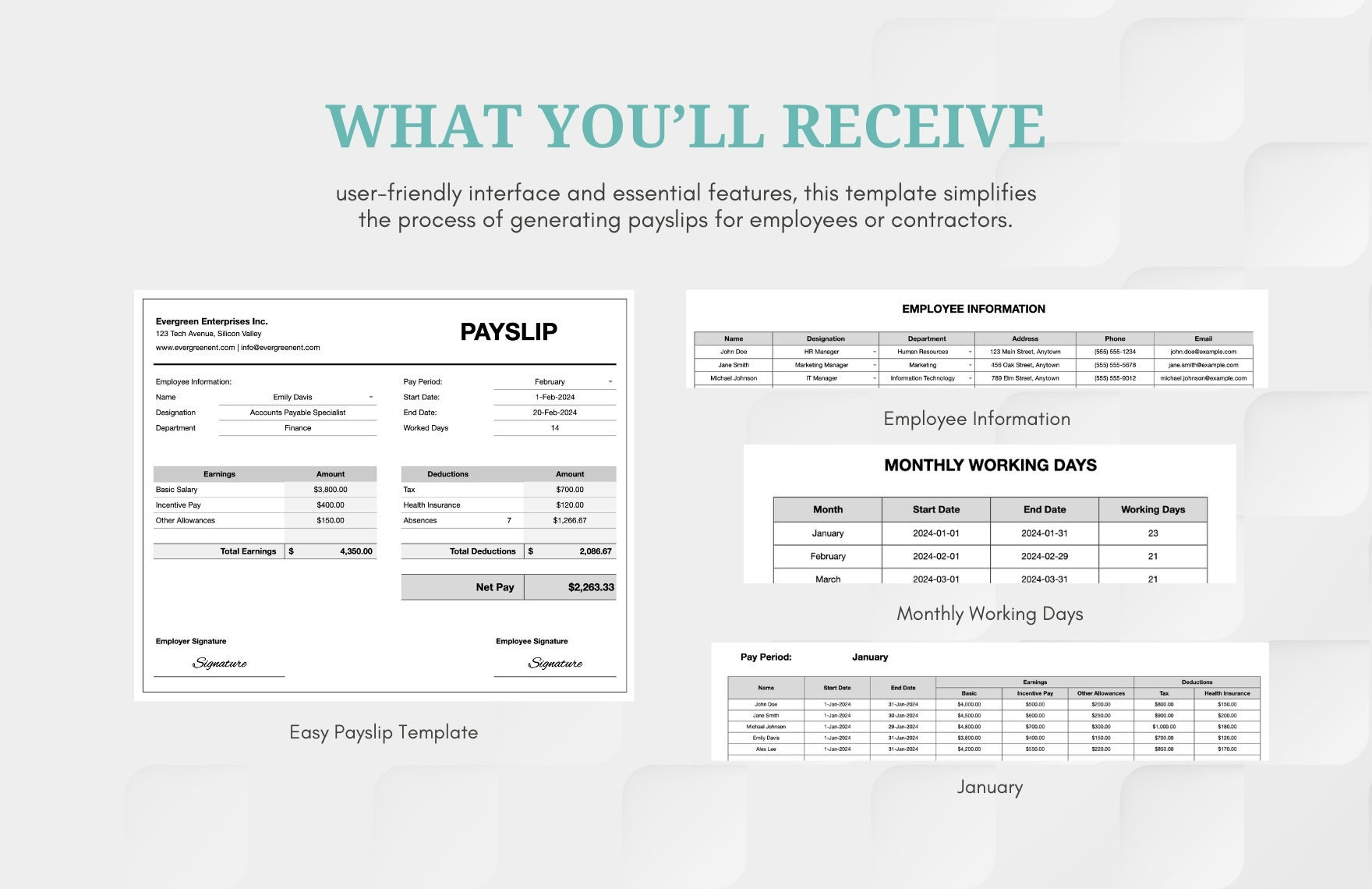 Easy Payslip Template