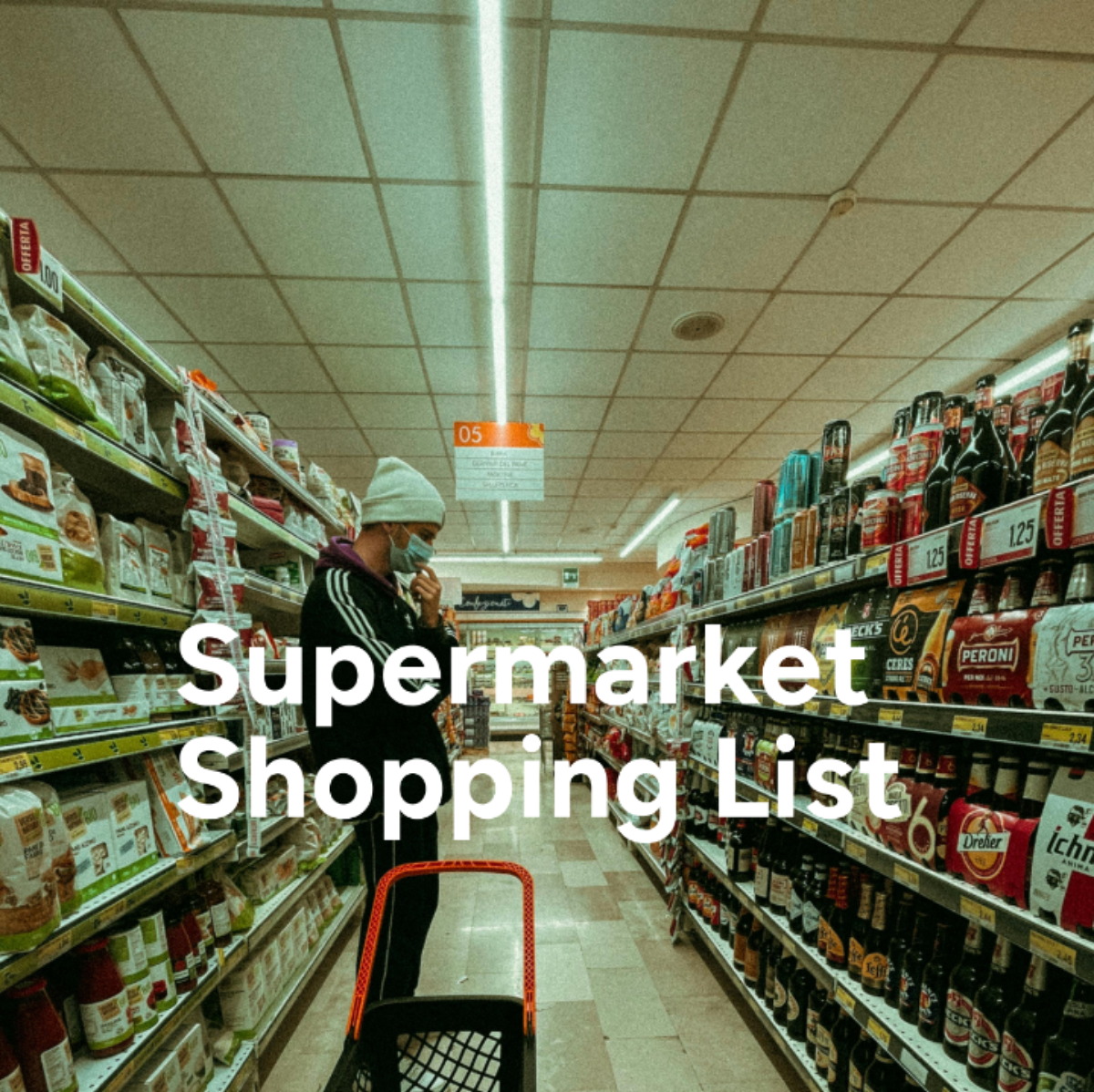 Supermarket Shopping List Template