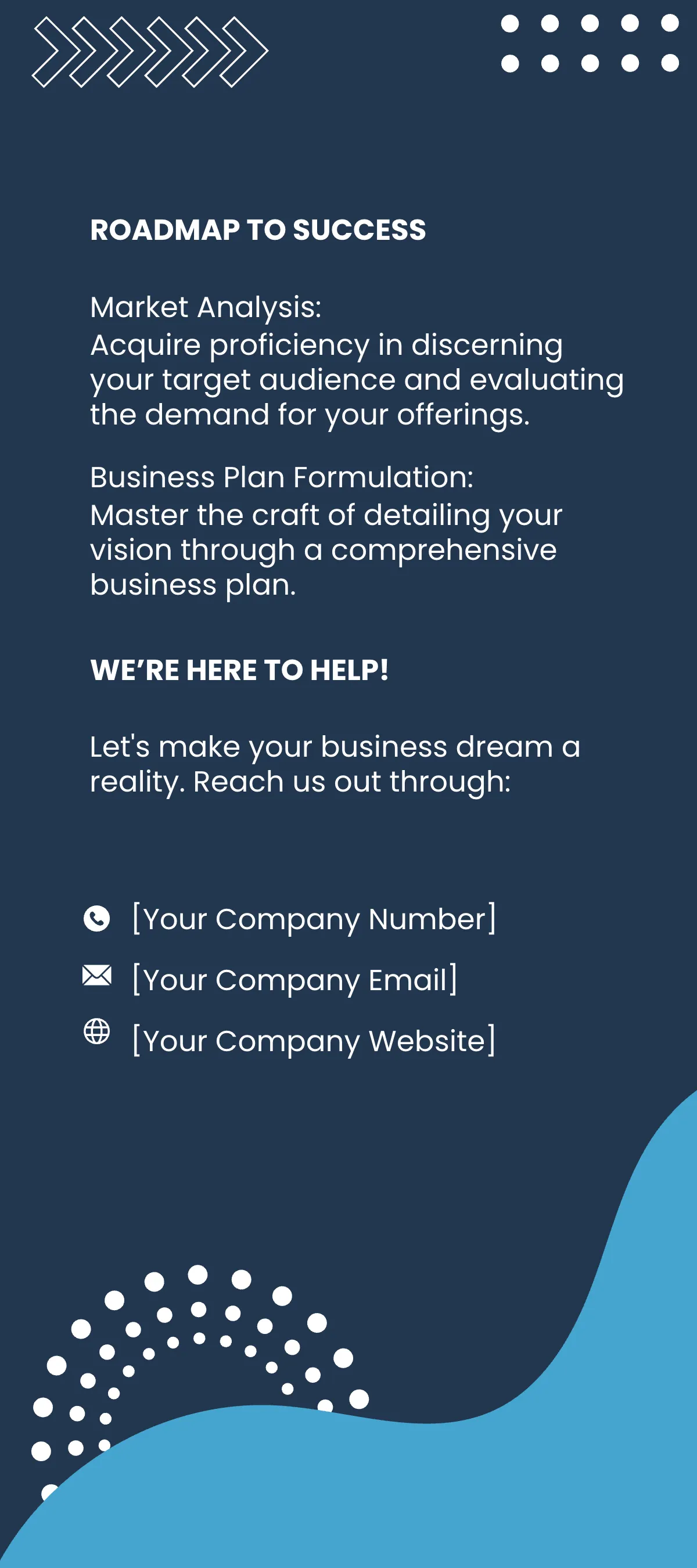 Free Startup Business Planning Guide Rack Card Template to Edit Online