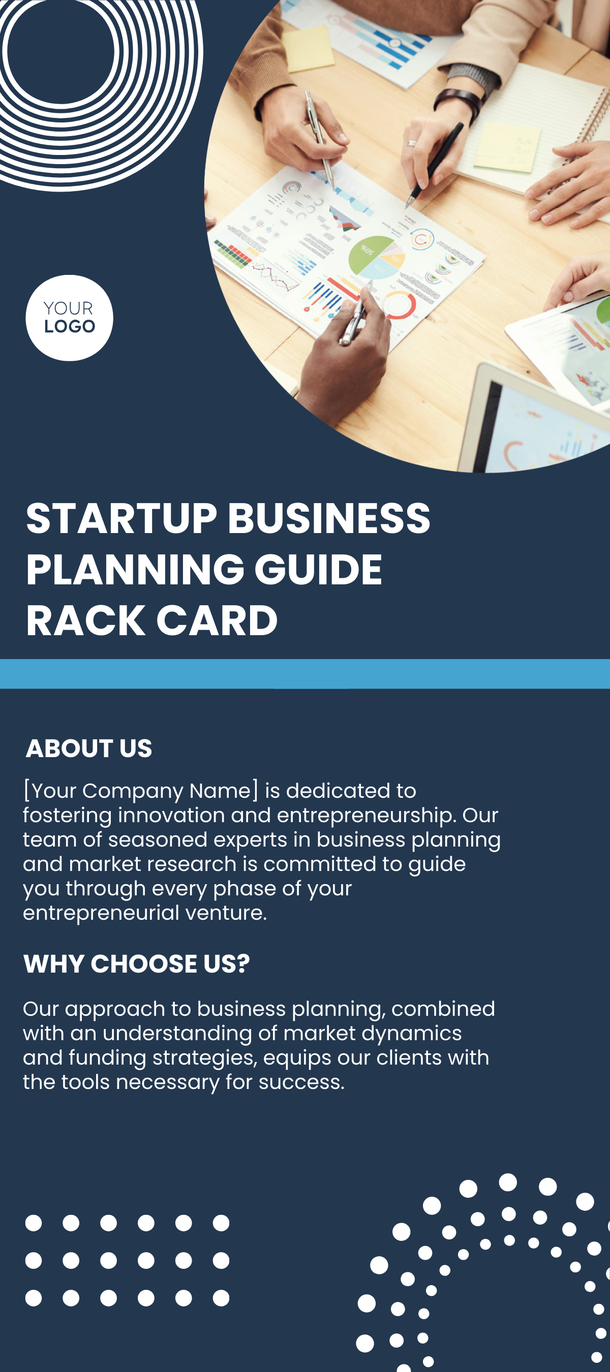 Free Startup Business Planning Guide Rack Card Template