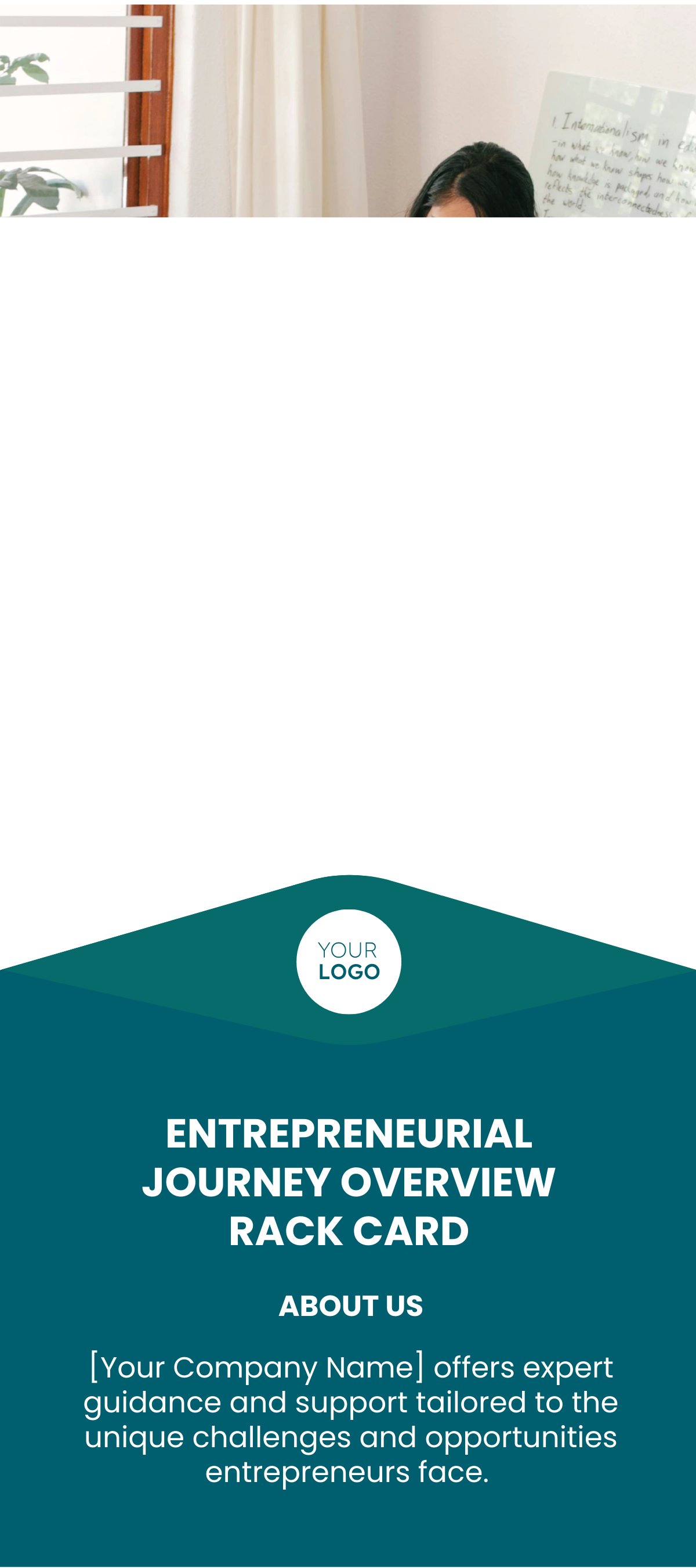 Entrepreneurial Journey Overview Rack Card Template