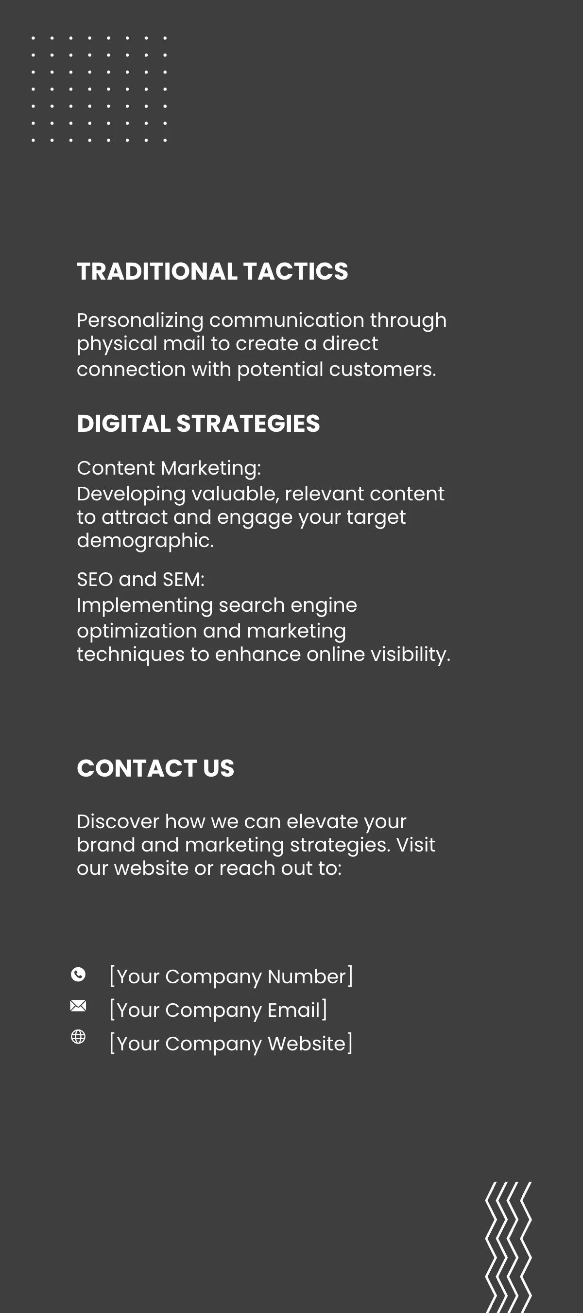 Free Branding and Marketing Strategies Rack Card Template to Edit Online