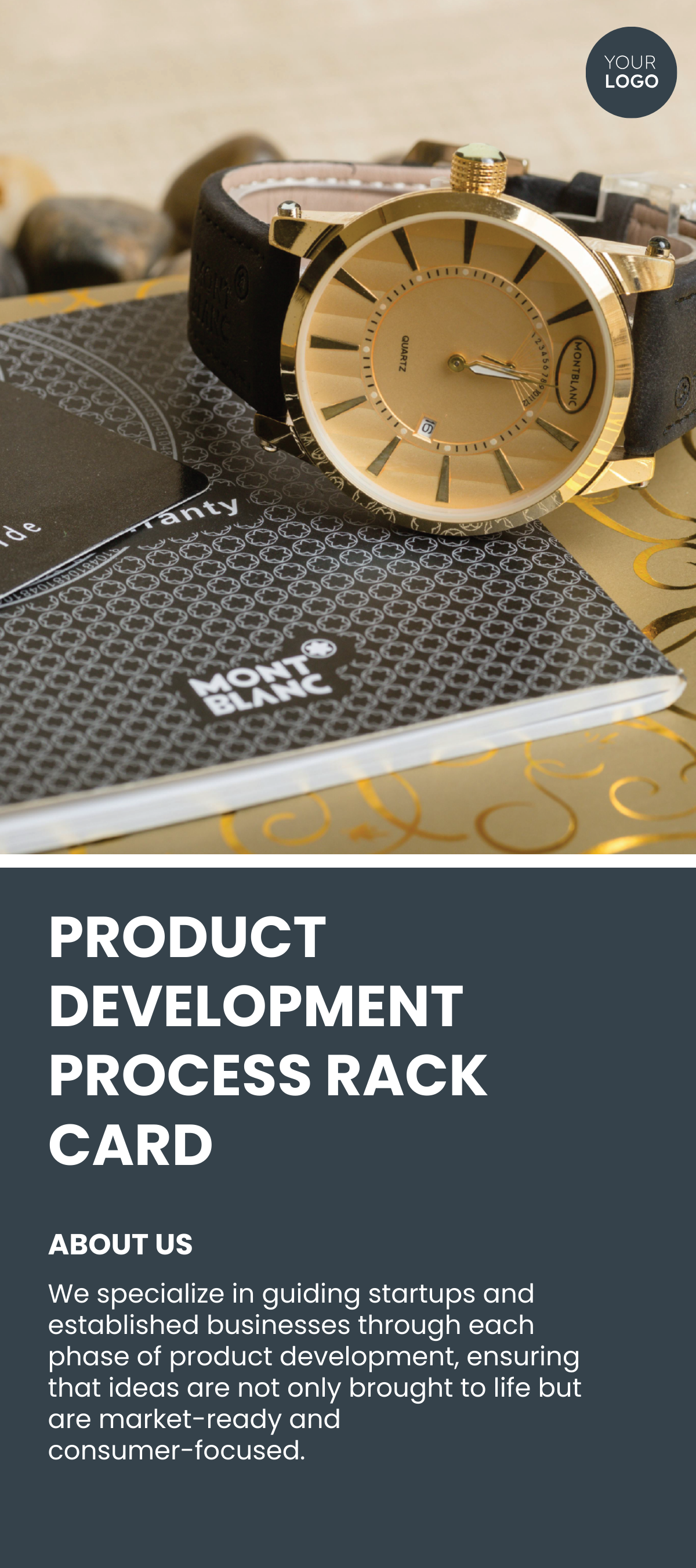 Product Development Process Rack Card Template