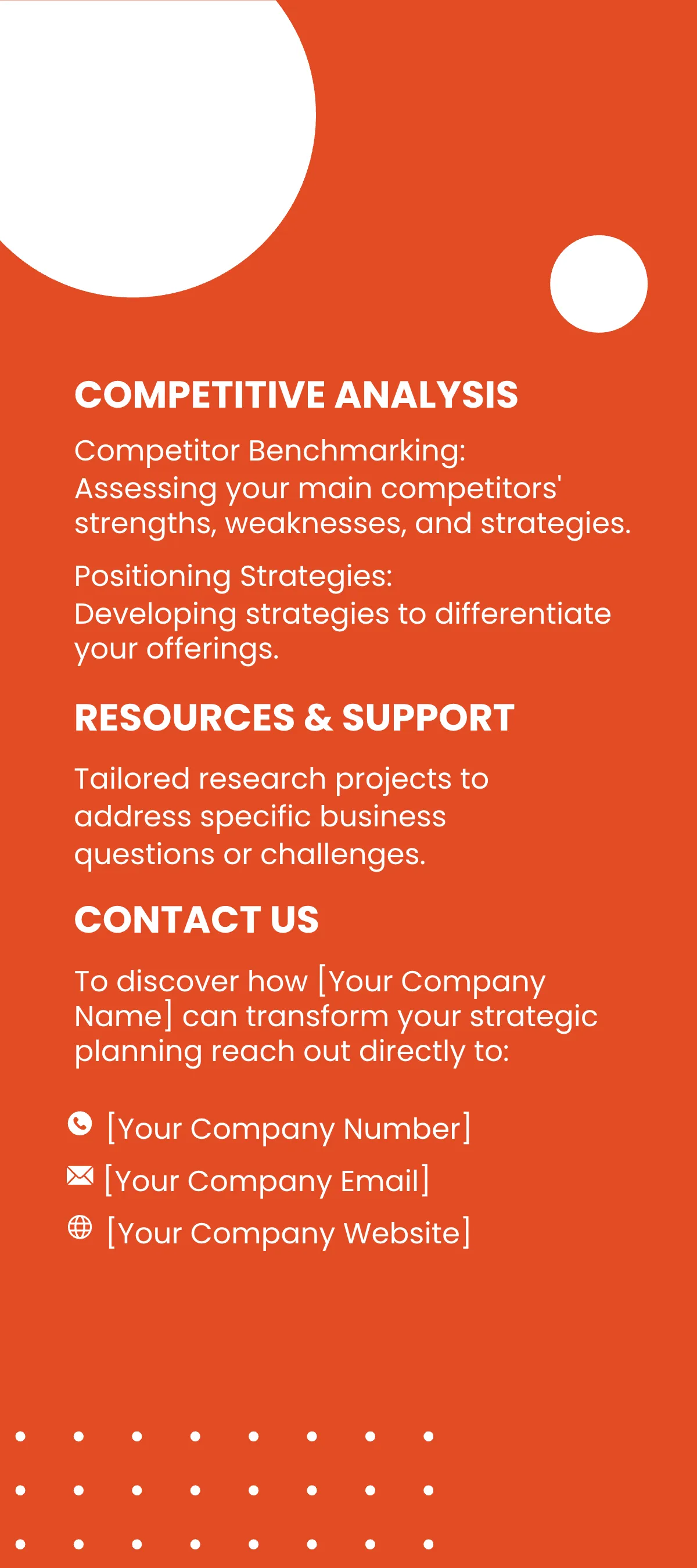 Free Market Research and Analysis Rack Card Template to Edit Online