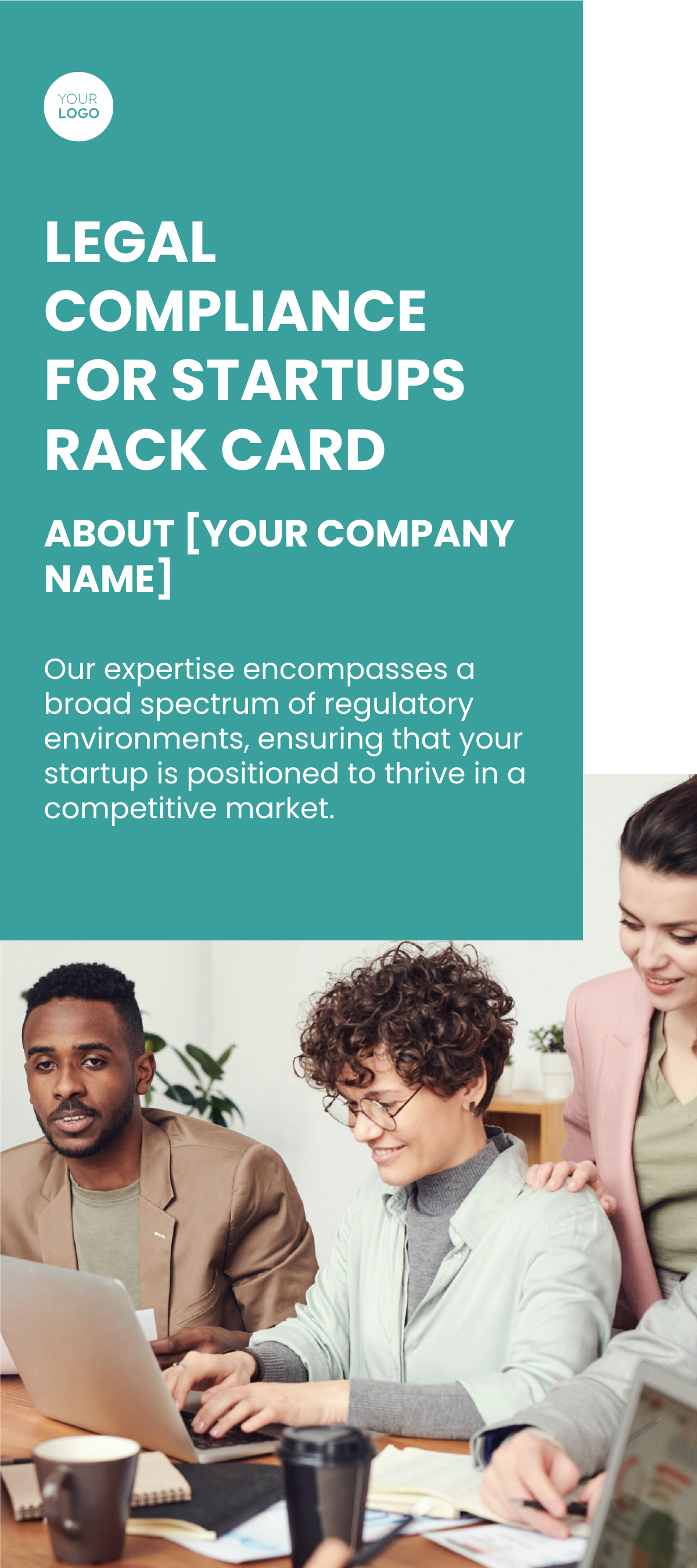 Free Legal Compliance for Startups Rack Card Template