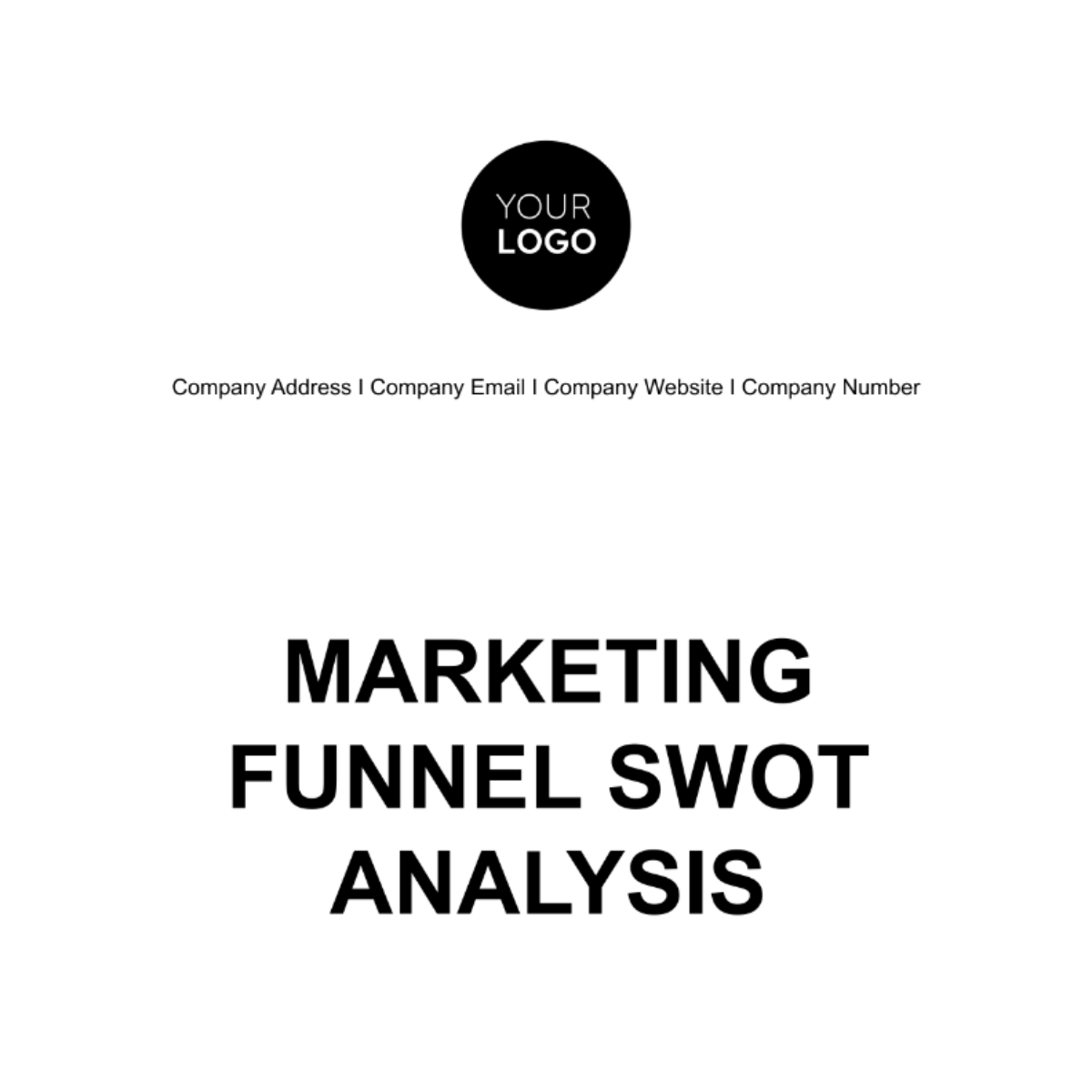 Marketing Funnel SWOT Analysis Template