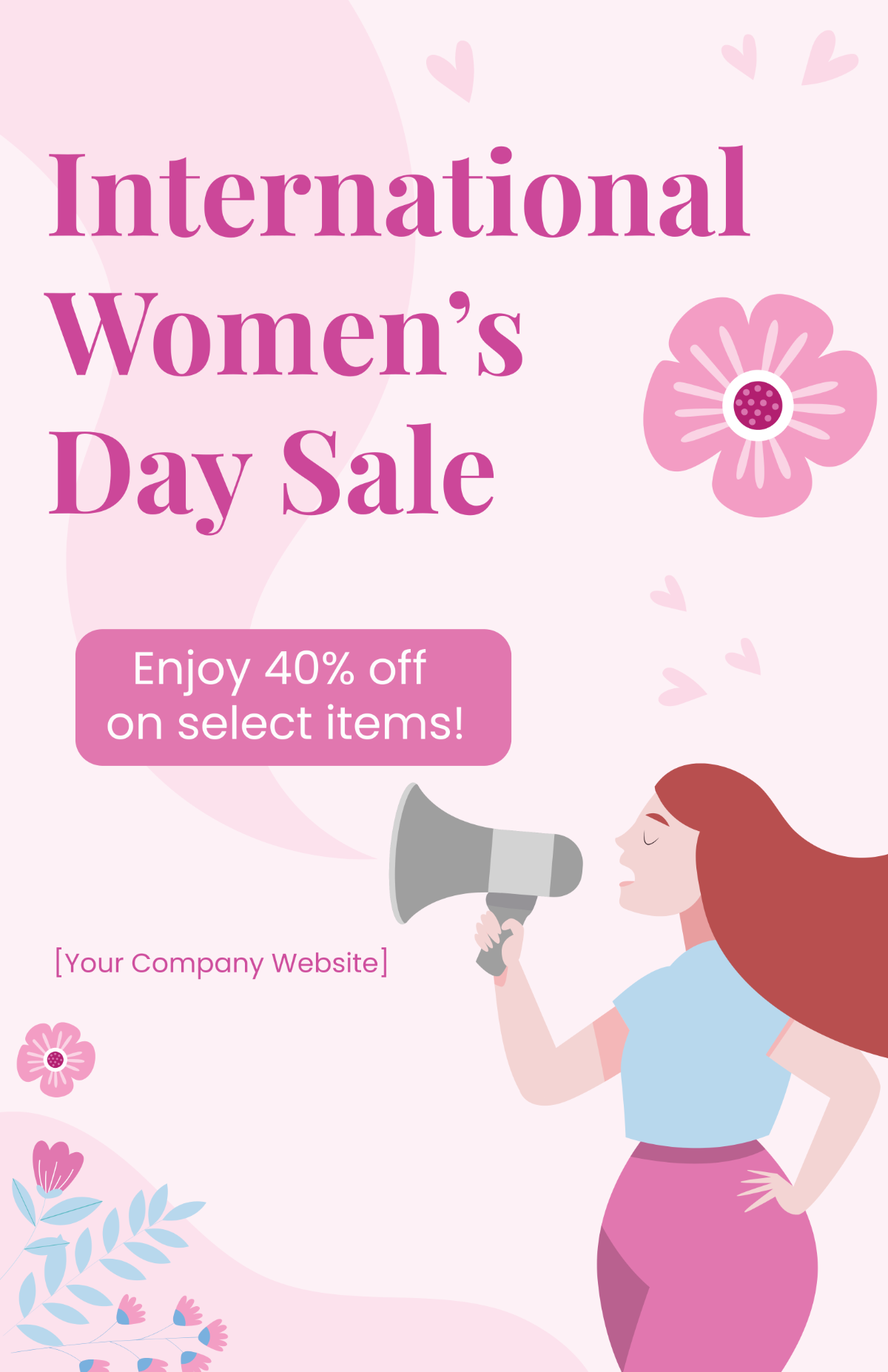 Free International Women's Day Sale Template