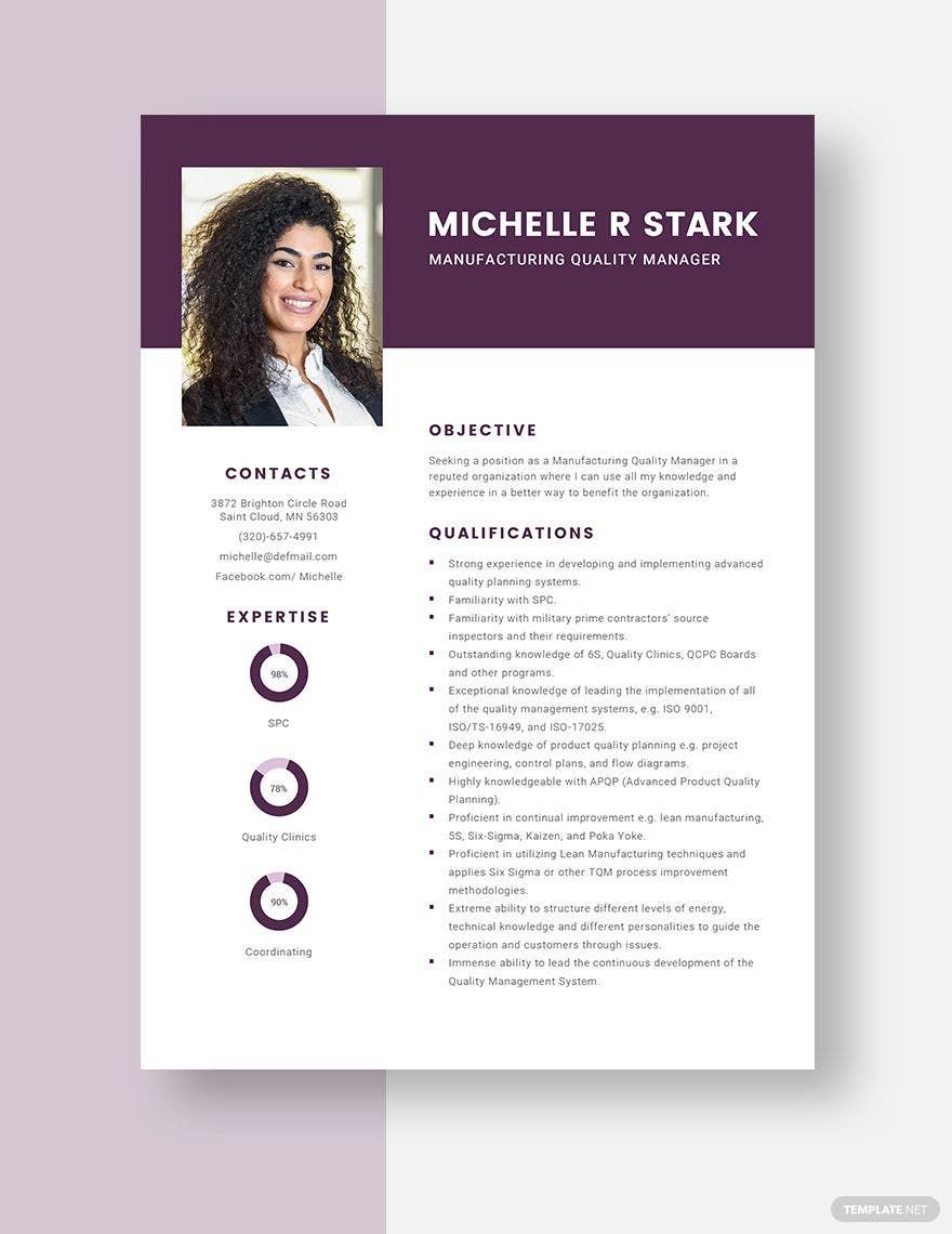 manufacturing-quality-manager-resume-word-apple-pages-template