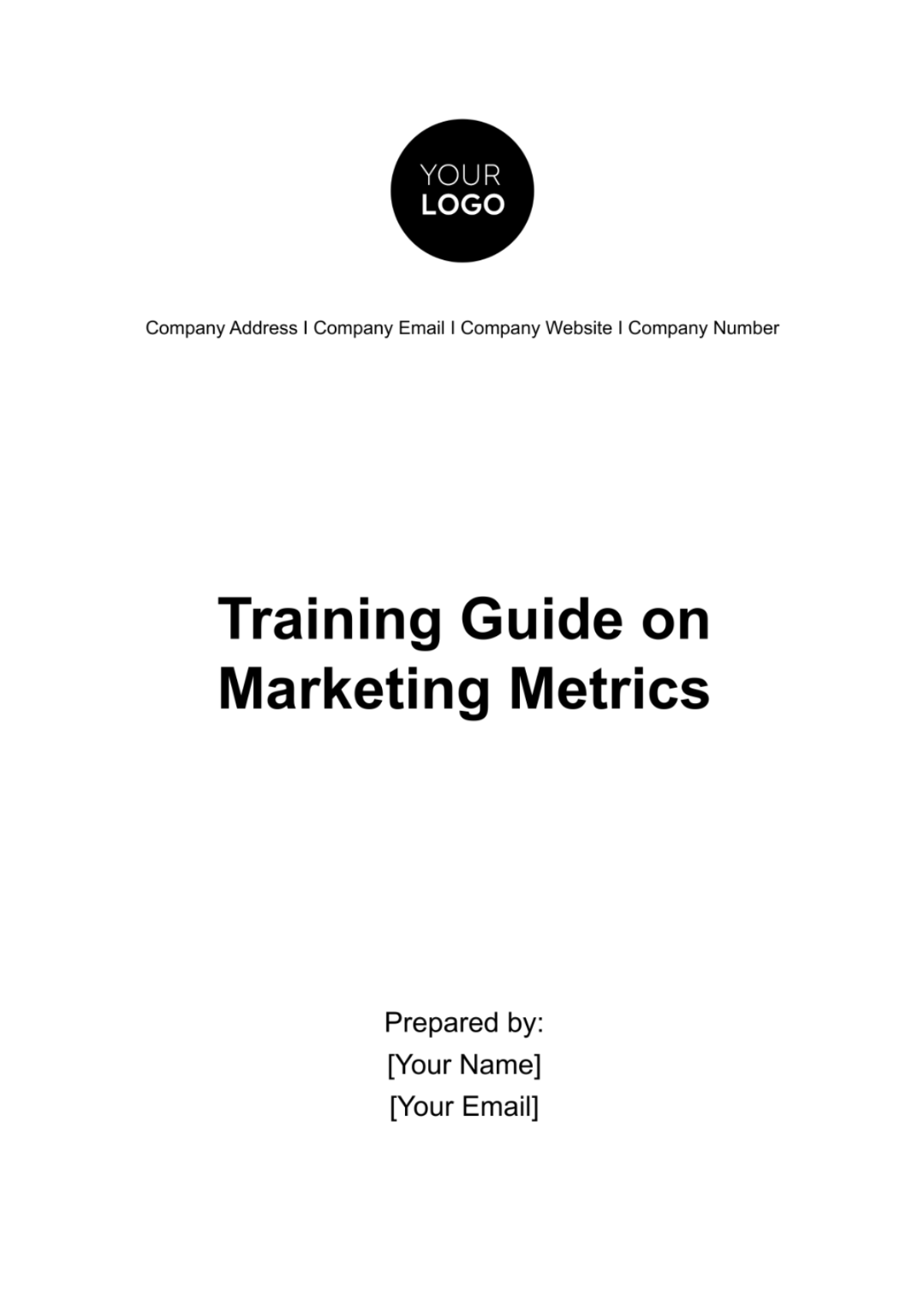 Training Guide on Marketing Metrics Template - Edit Online & Download