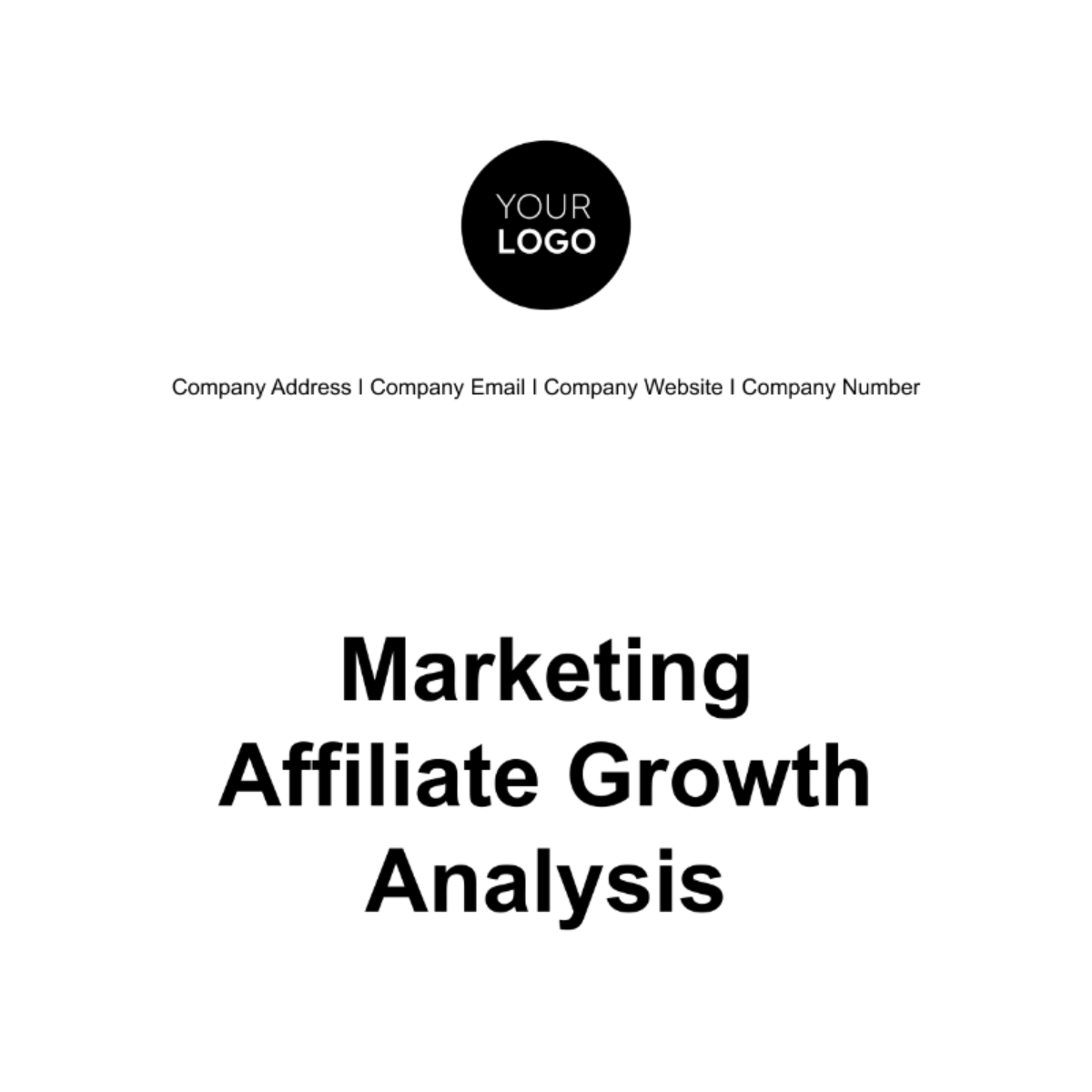 Free Marketing Affiliate Growth Analysis Template