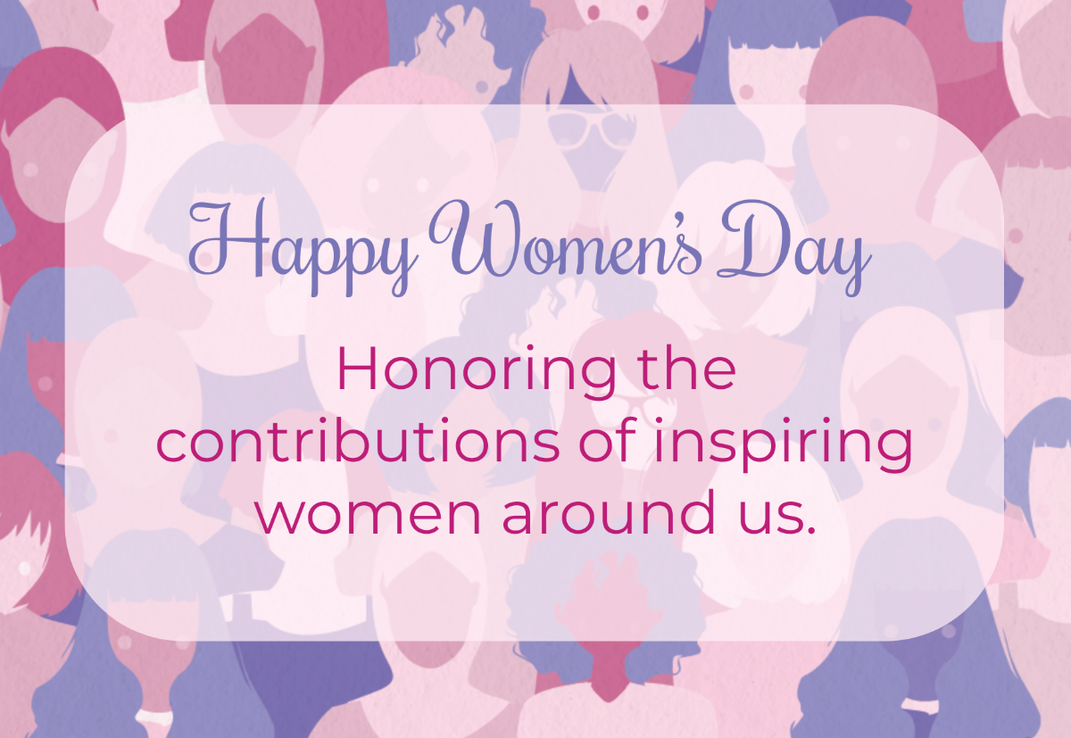 Women's Day Card Template