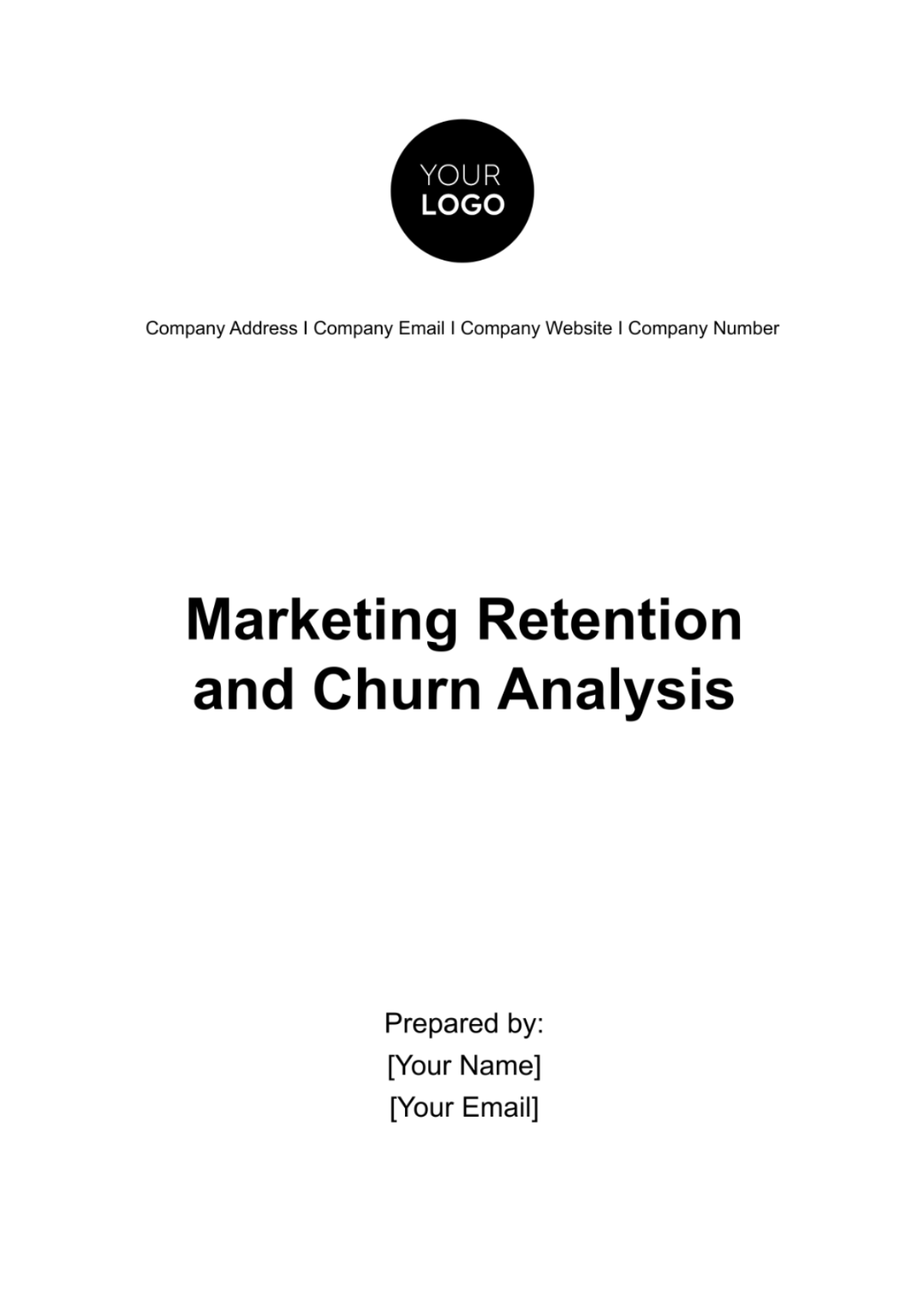 Marketing Retention and Churn Analysis Template - Edit Online & Download