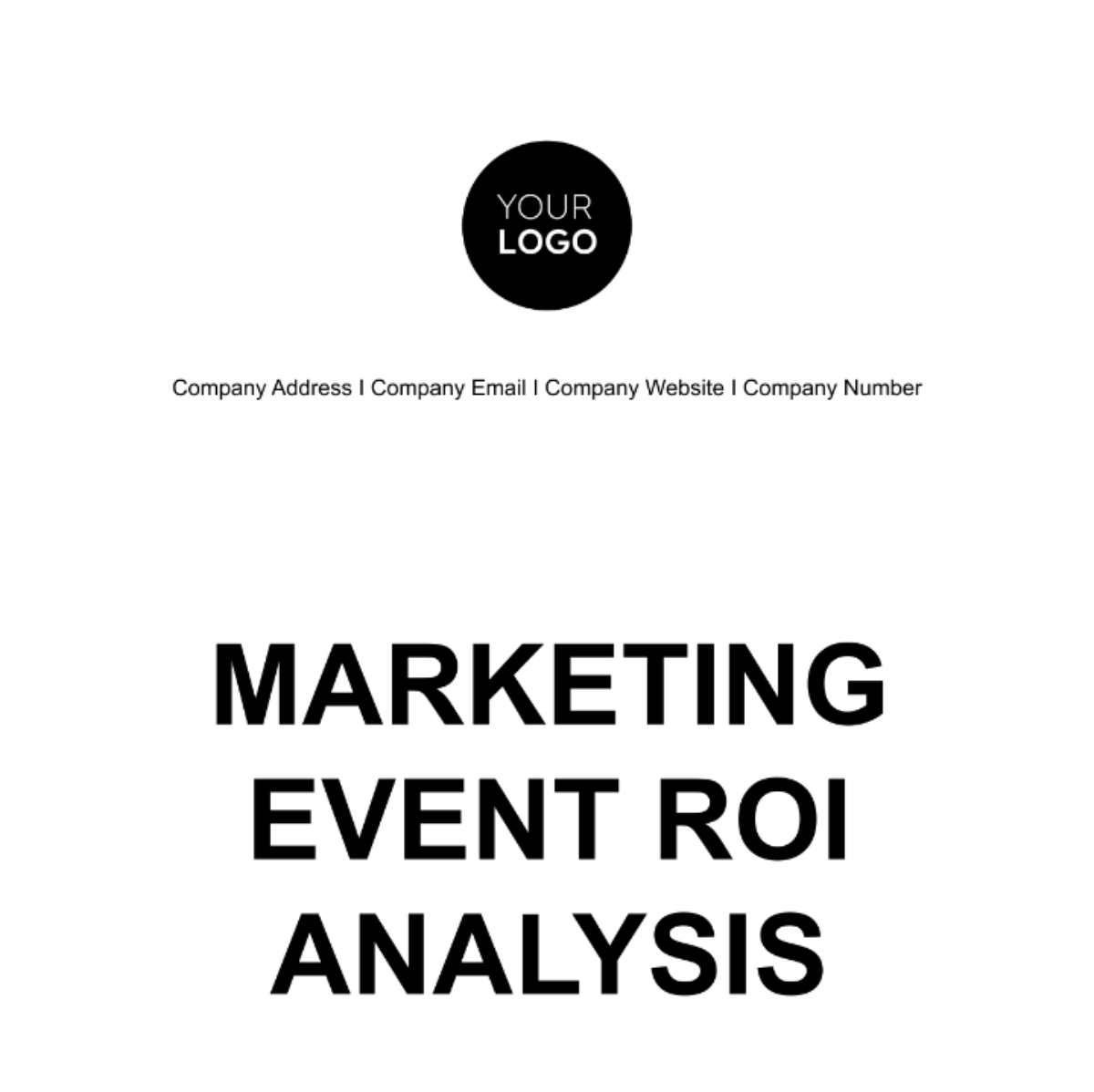 Marketing Event ROI Analysis Template