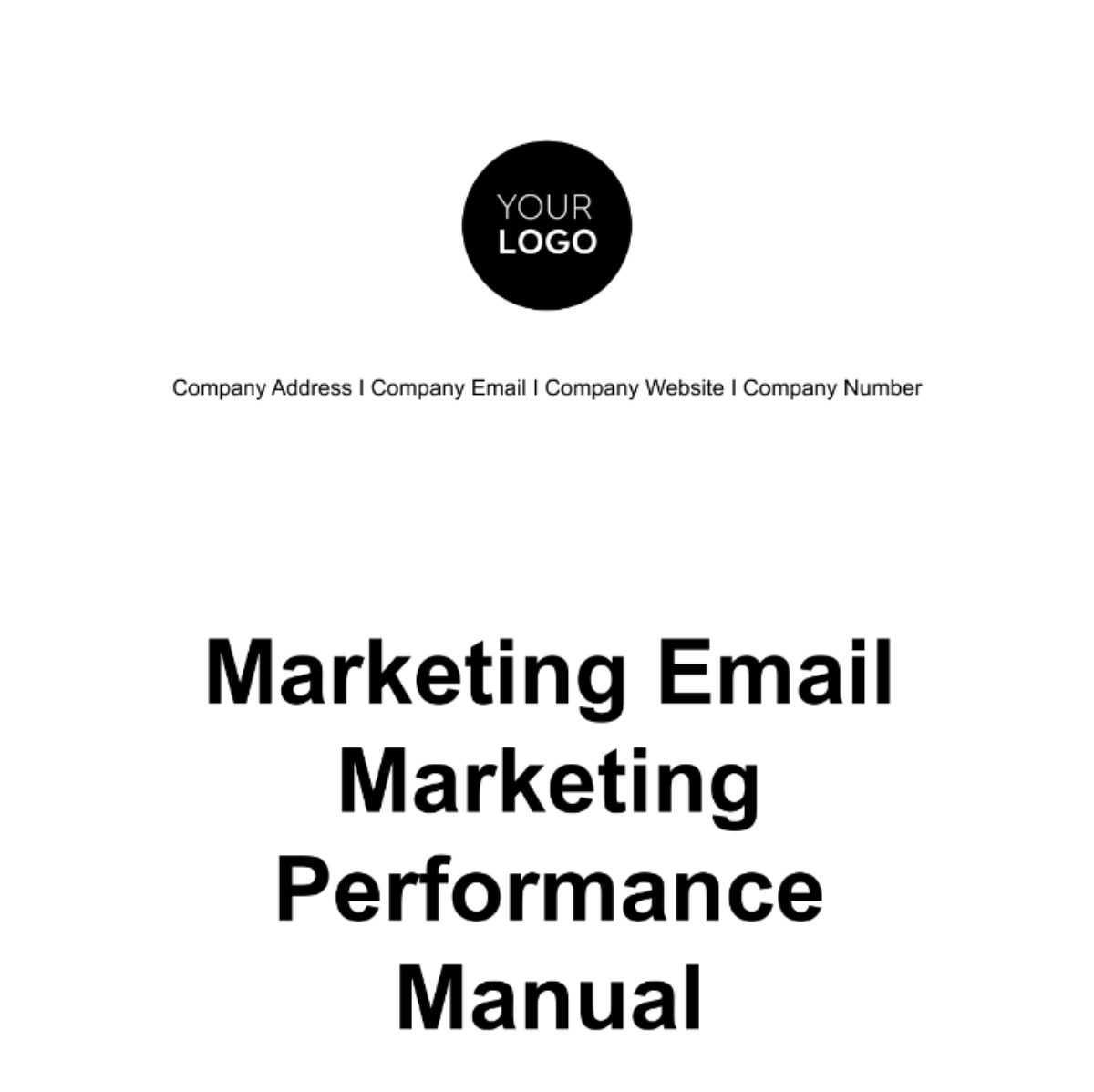 Email Marketing Performance Manual Template