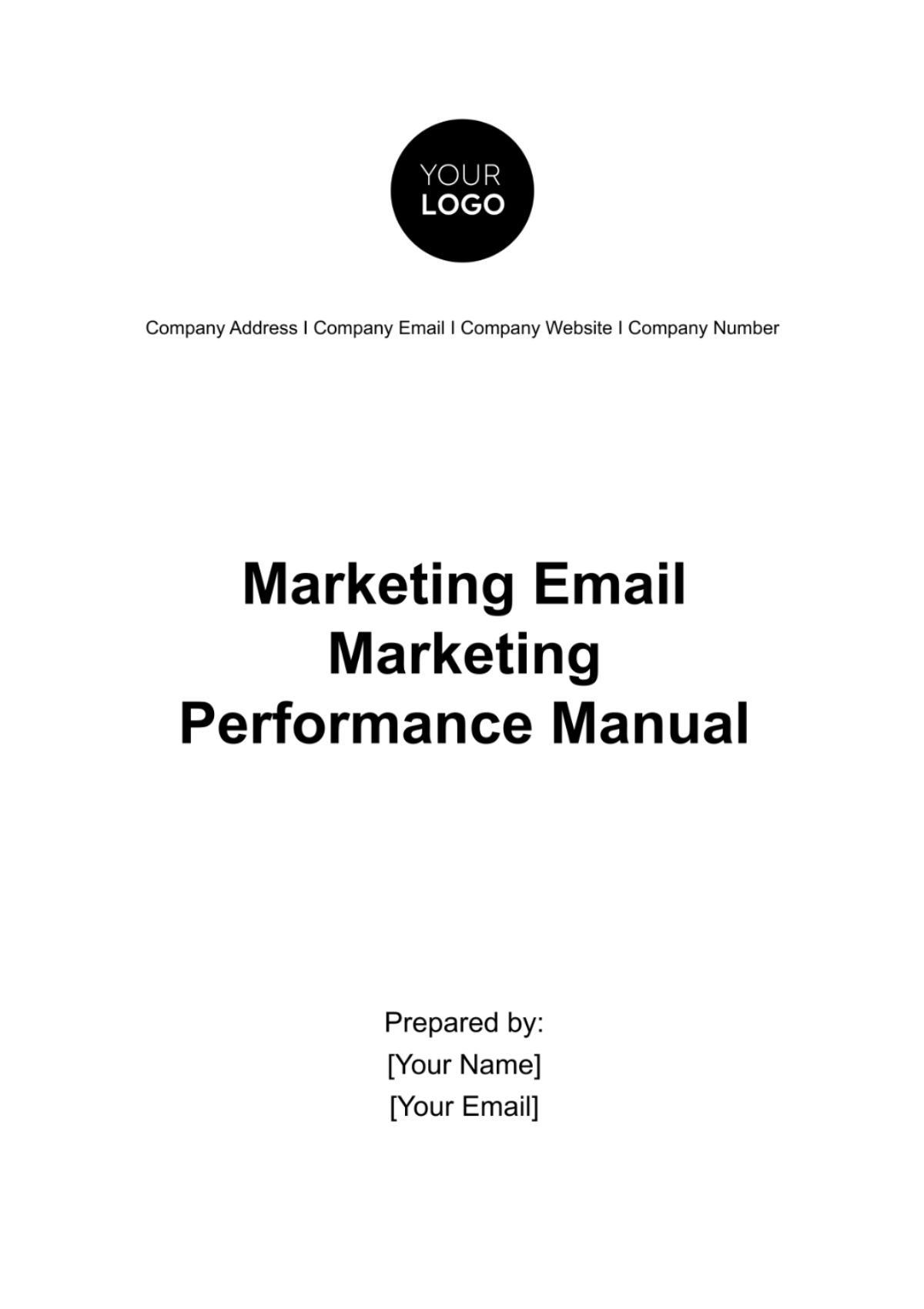 Email Marketing Performance Manual Template - Edit Online & Download