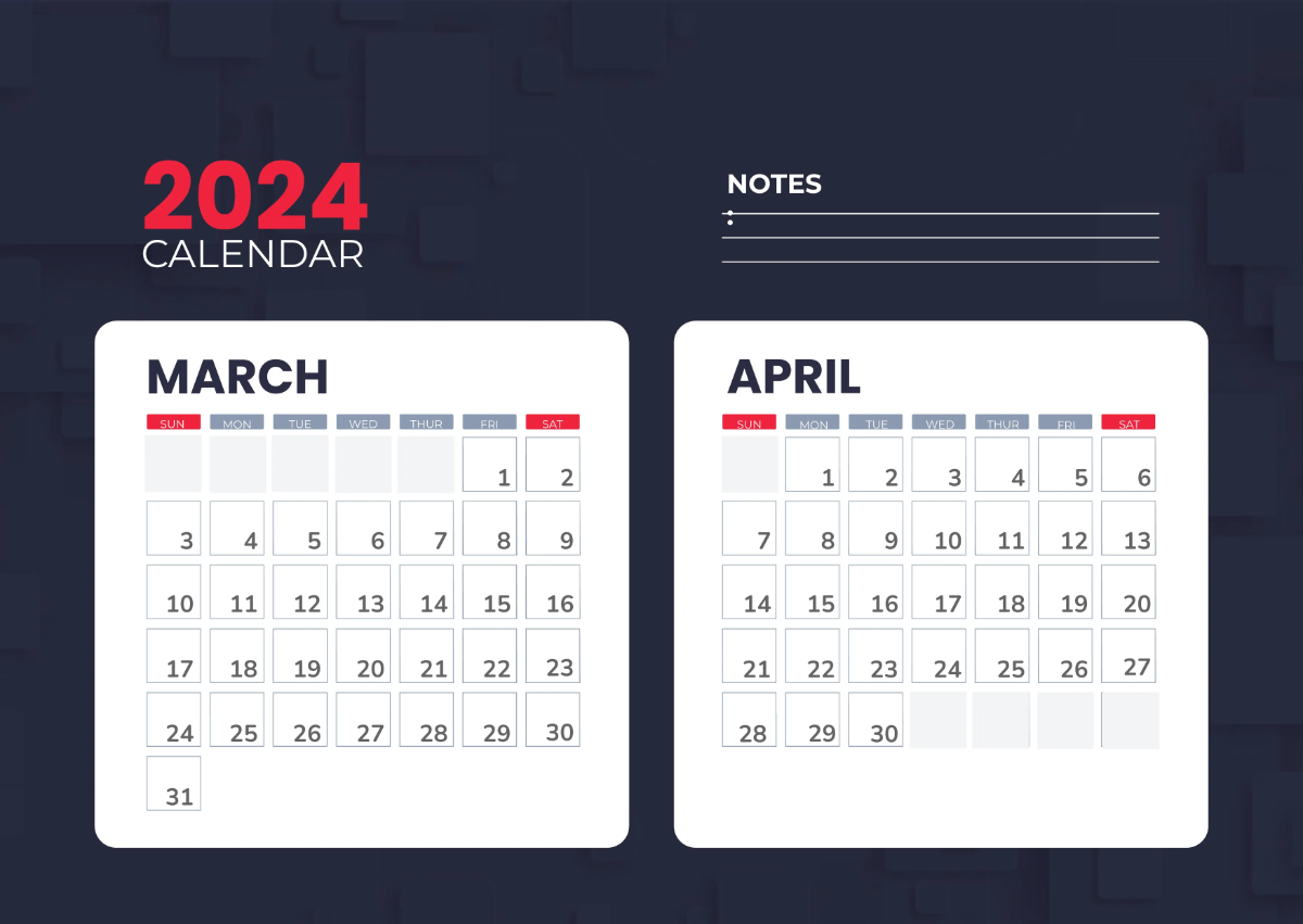 Free 12 Months Calendar Template to Edit Online