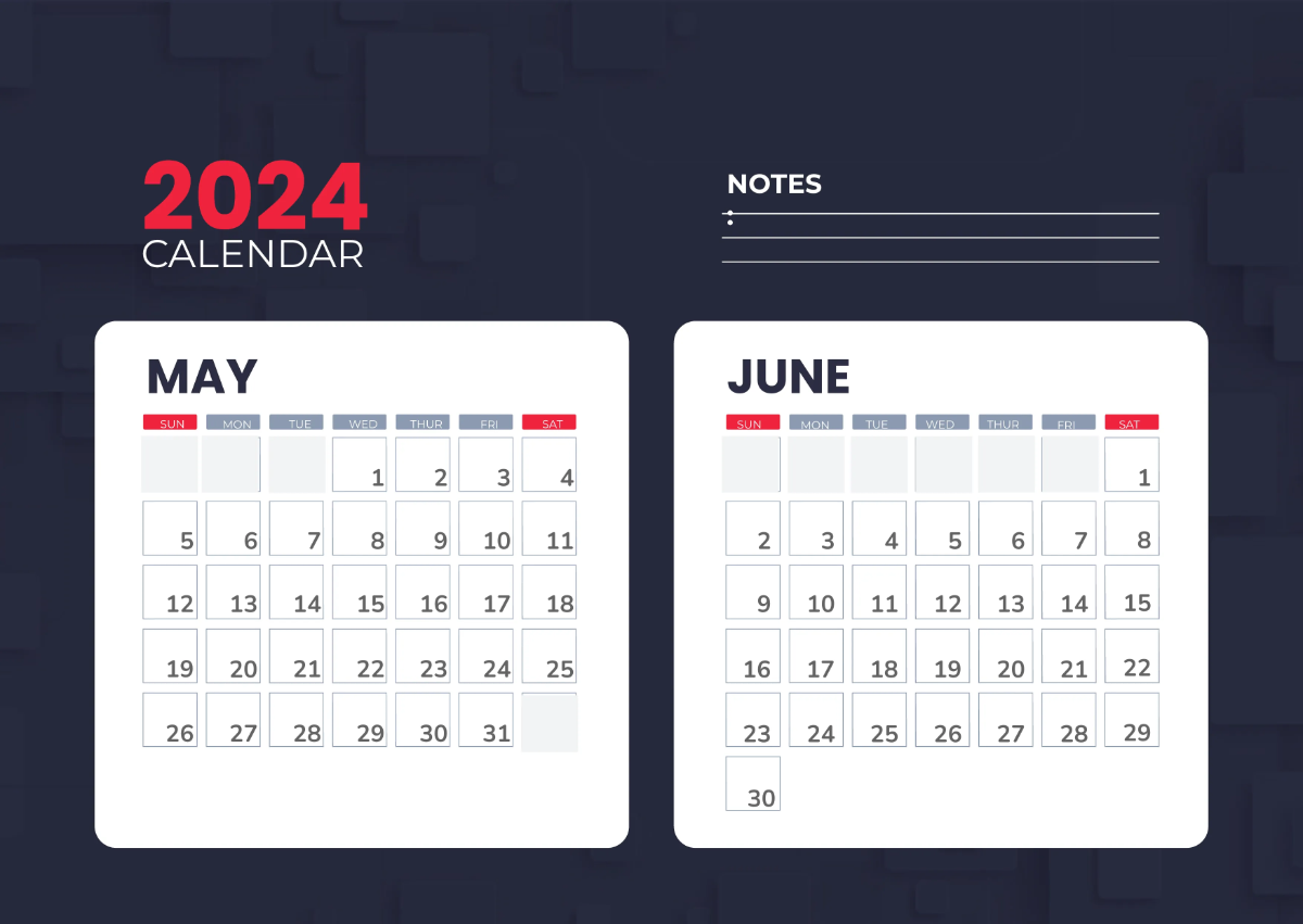 Free 12 Months Calendar Template to Edit Online