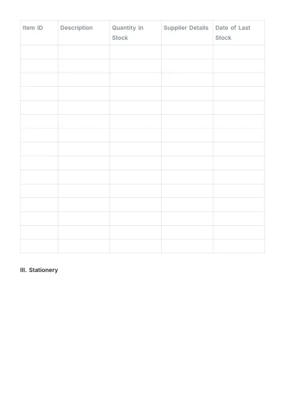 Free Inventory Tracking Template to Edit Online