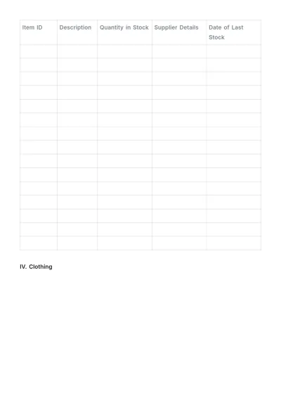 Free Inventory Tracking Template to Edit Online