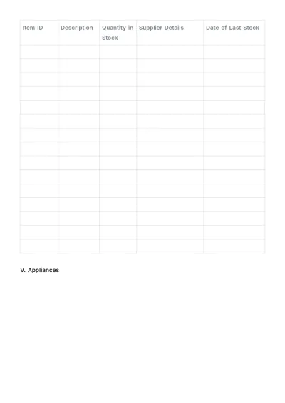 Free Inventory Tracking Template to Edit Online