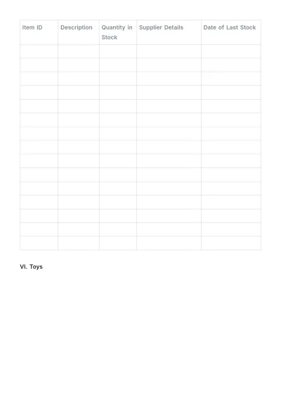 Free Inventory Tracking Template to Edit Online