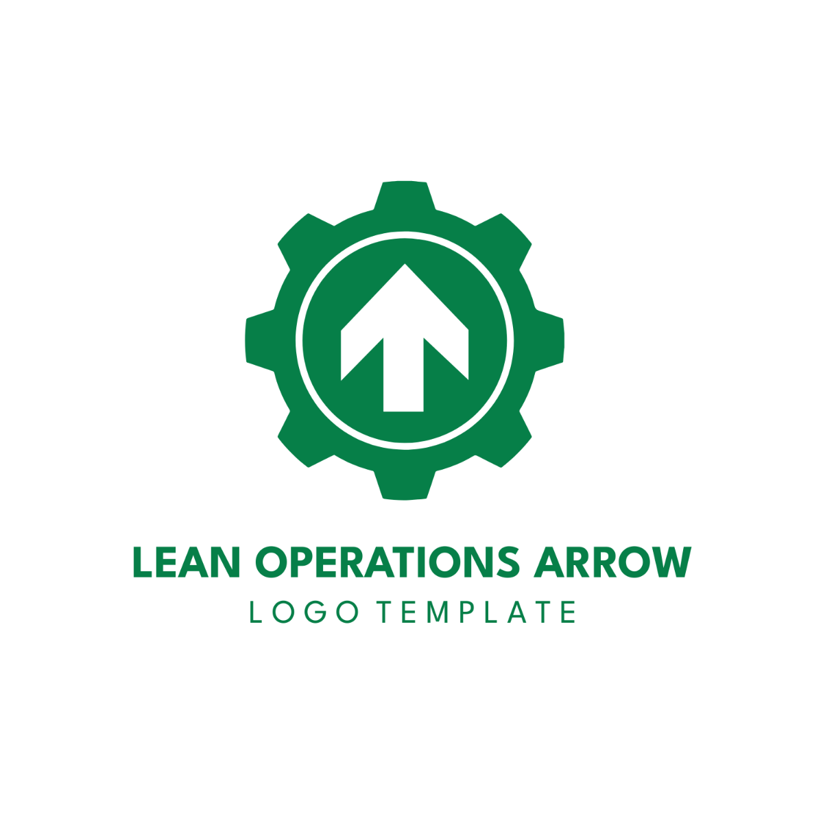 Lean Operations Arrow Logo Template
