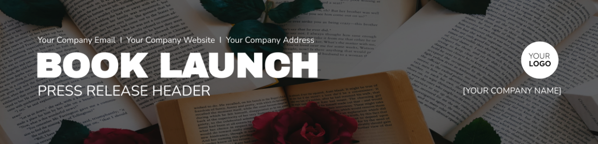 Book Launch Press Release Header