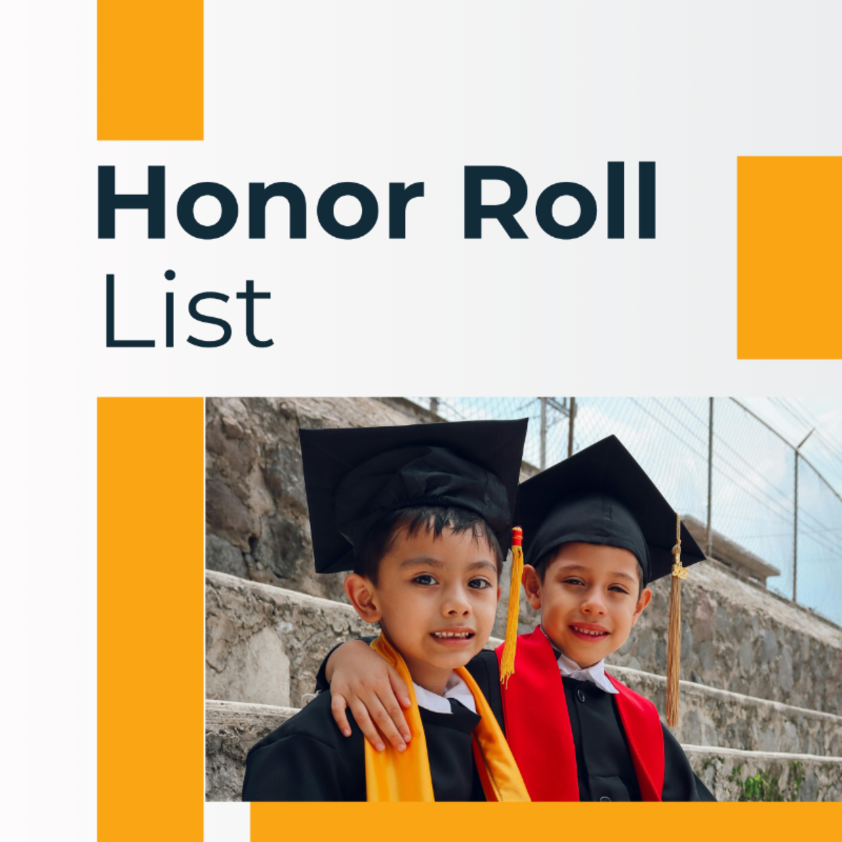 Honor Roll List Template
