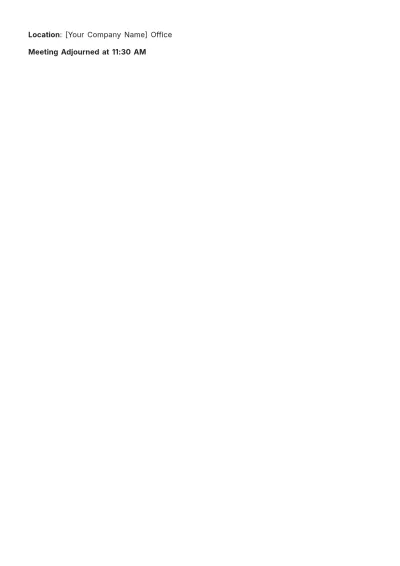 Free Legal Client Meeting Minute Template to Edit Online