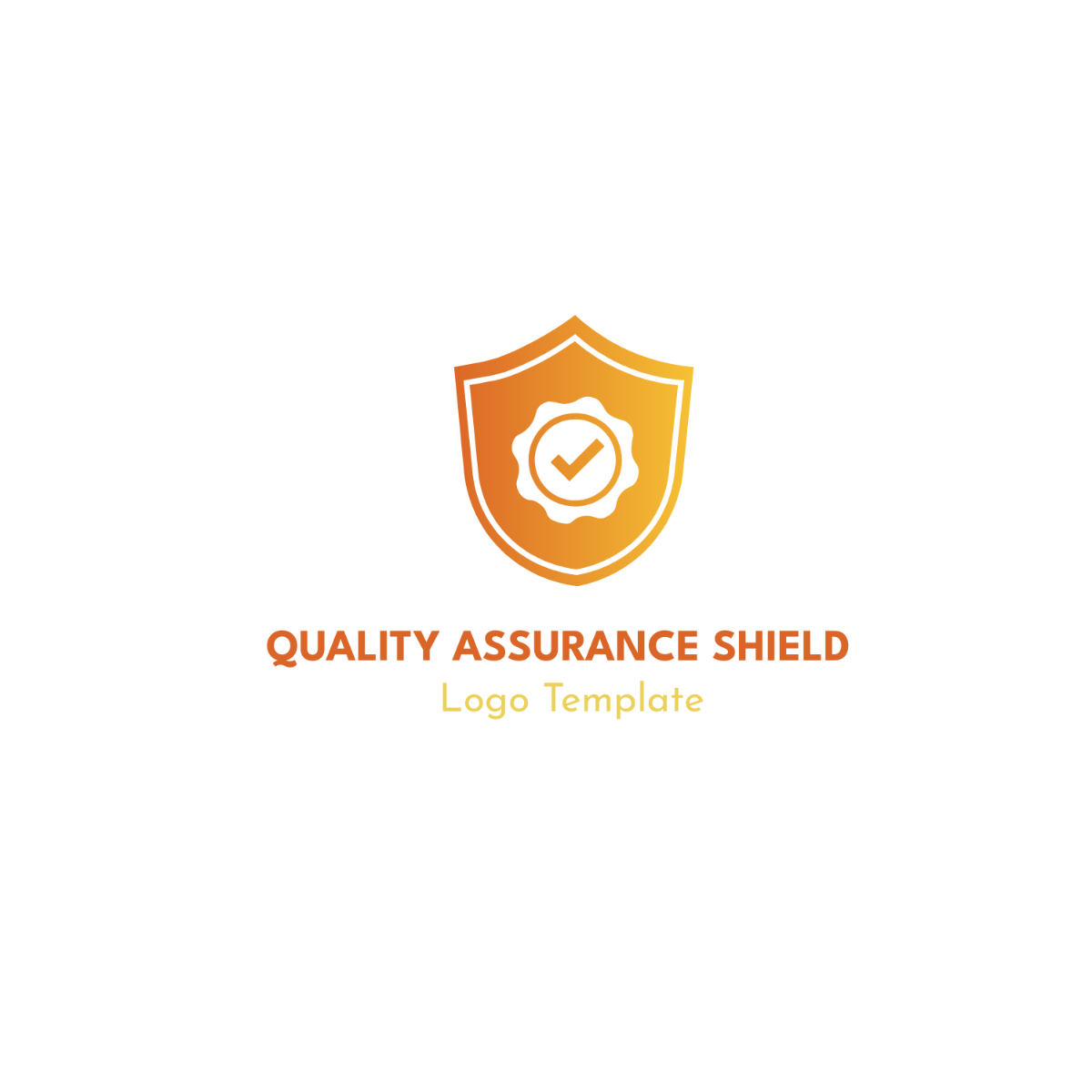 Quality Assurance Shield Logo Template