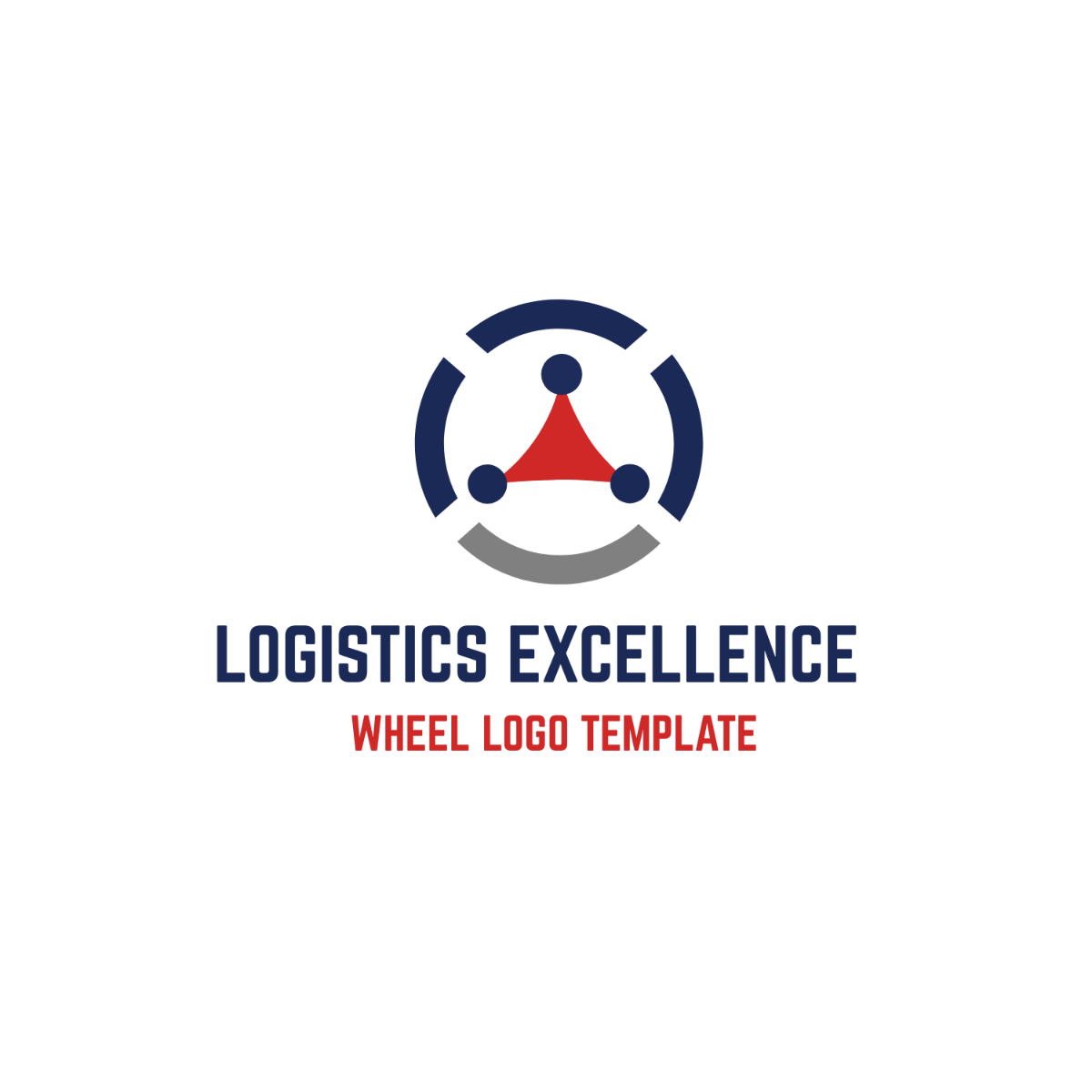 Logistics Excellence Wheel Logo Template