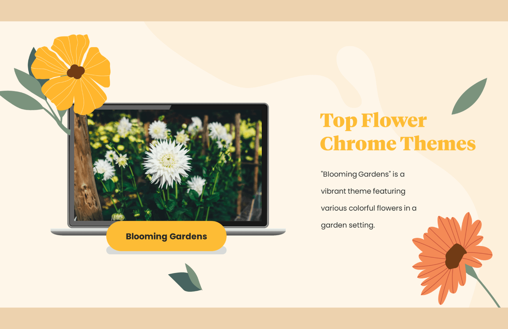 Flowers Chrome Themes Template