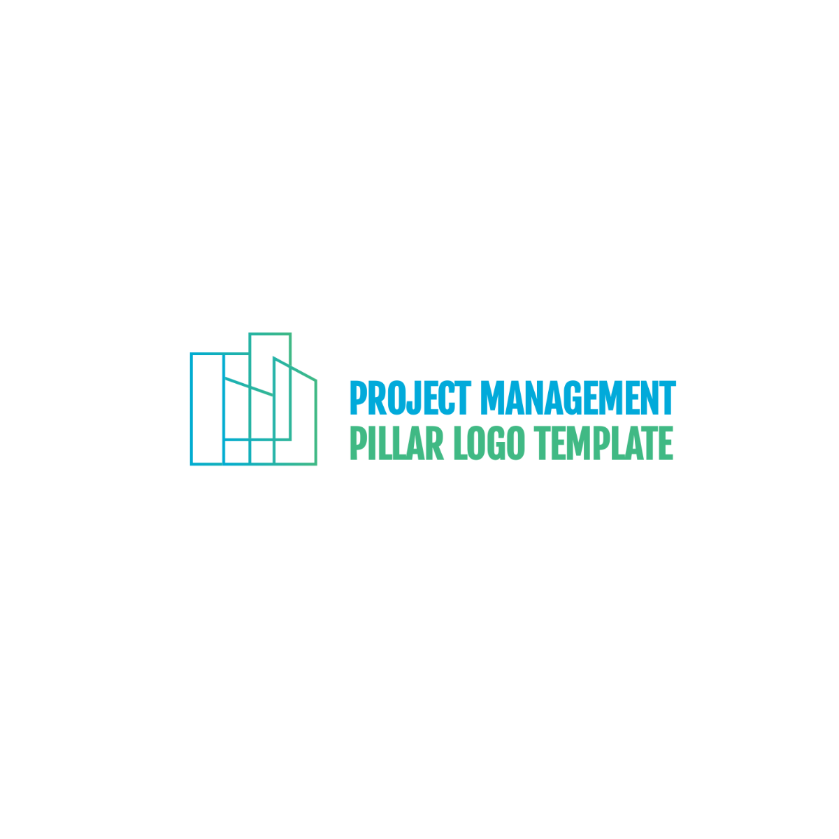 Project Management Pillar Logo Template
