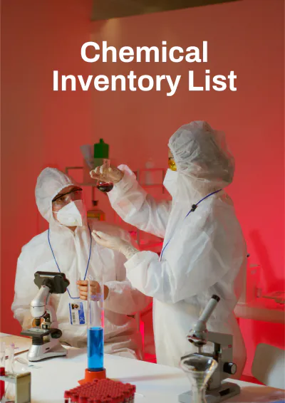 Free Chemical Inventory List Template to Edit Online