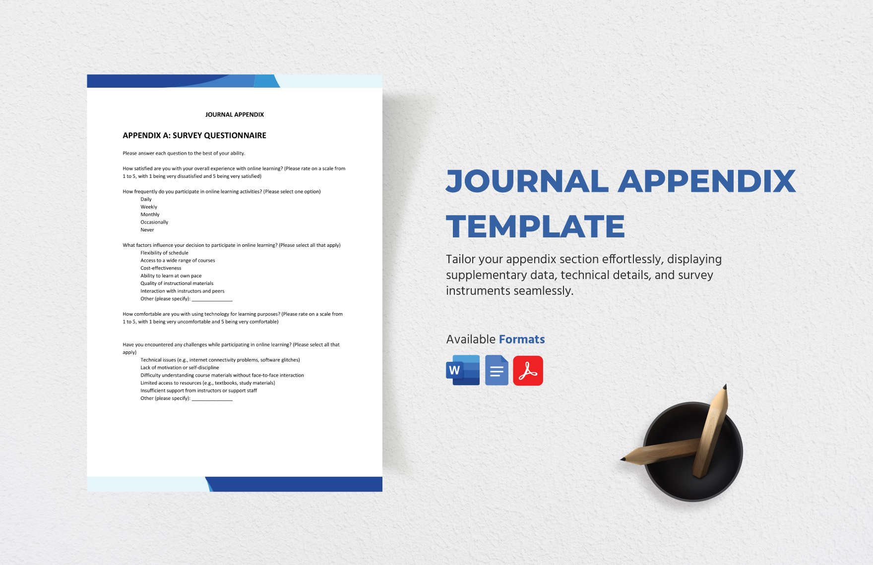 Journal Appendix Template