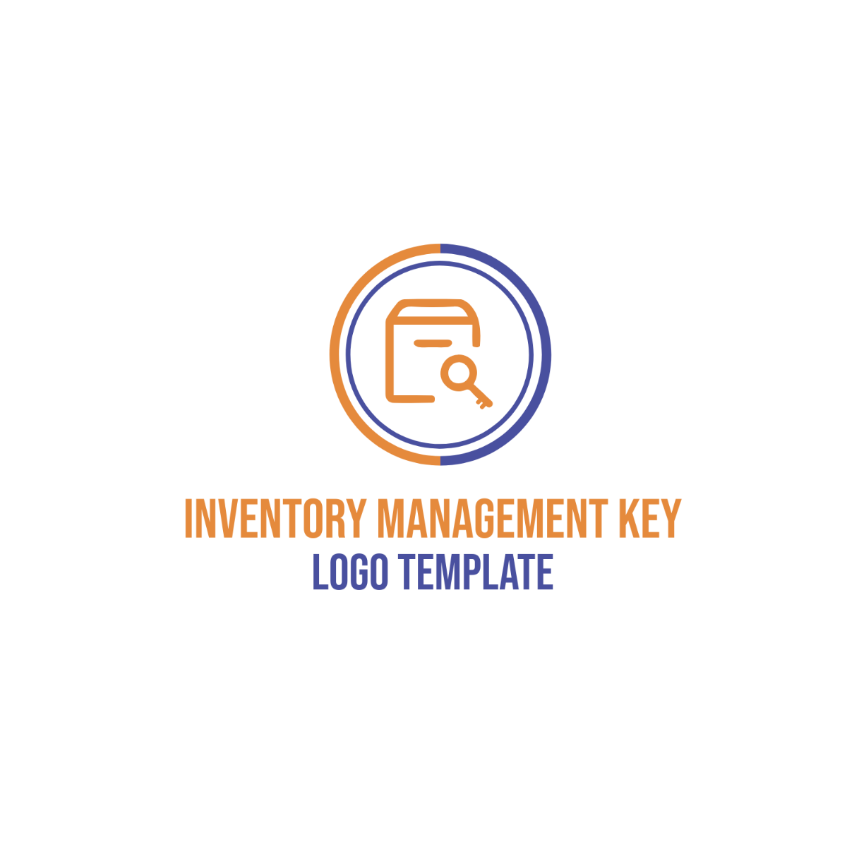 Inventory Management Key Logo Template